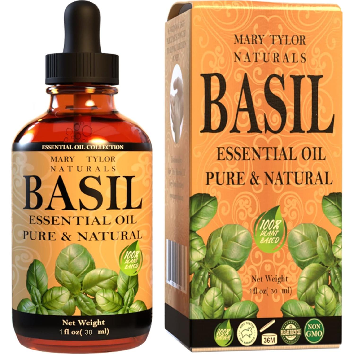 Aceite Esencial de Albahaca 30 ml Mary Tylor Naturals Puro