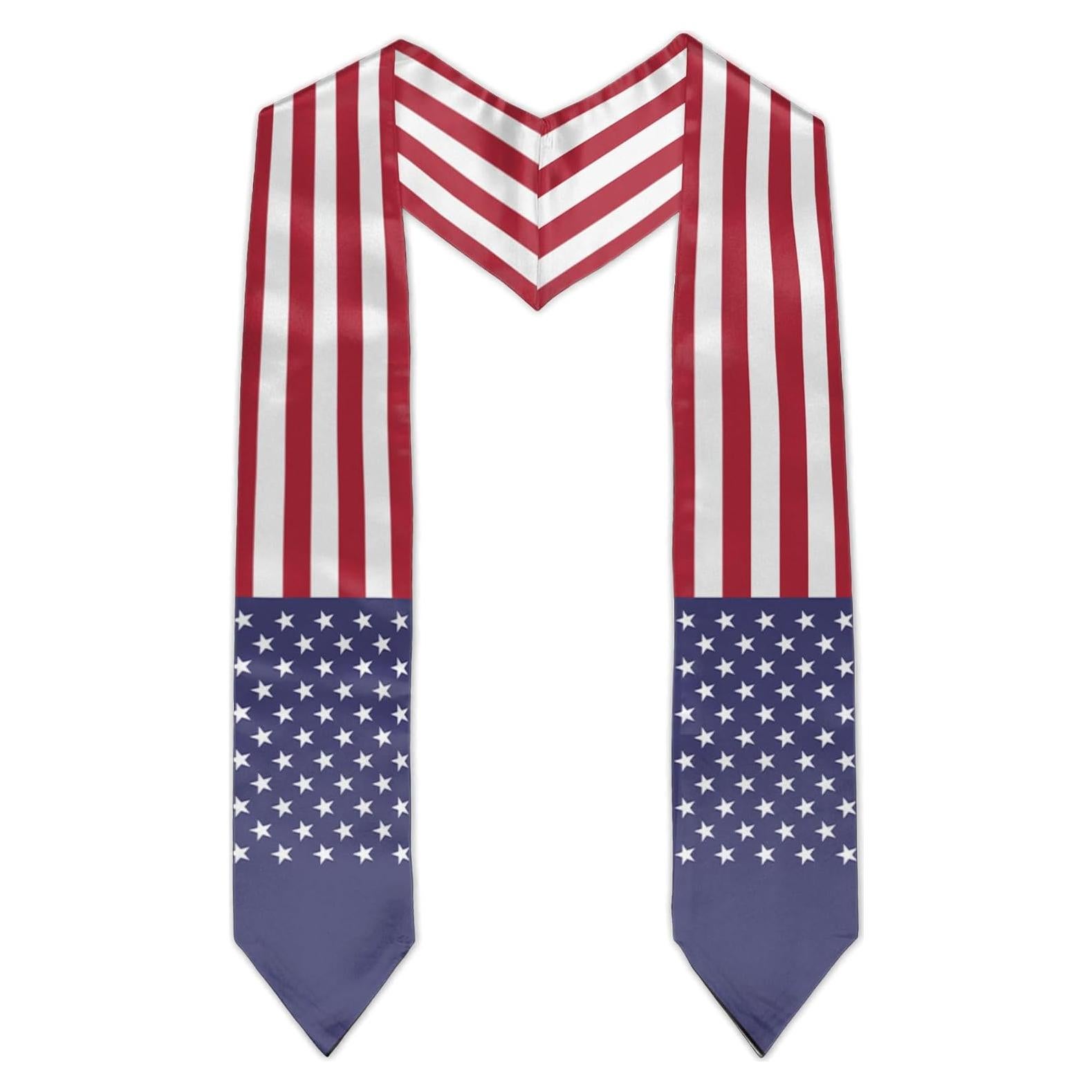 Estola de Graduación JJZ-Gradstole Bandera Americana 182.88 cm