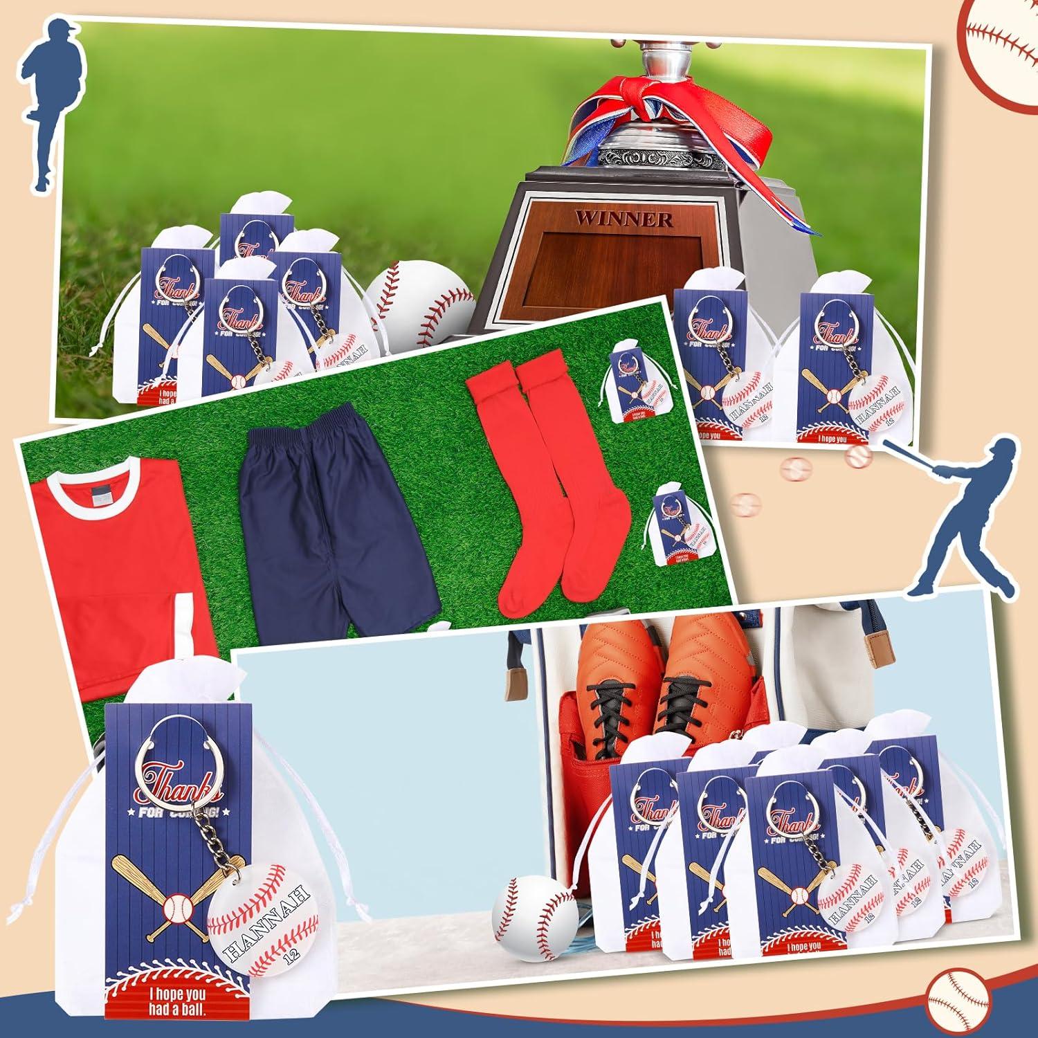 30 Llaveros Acrílicos DIY Fútbol Béisbol Huquary para Fiesta