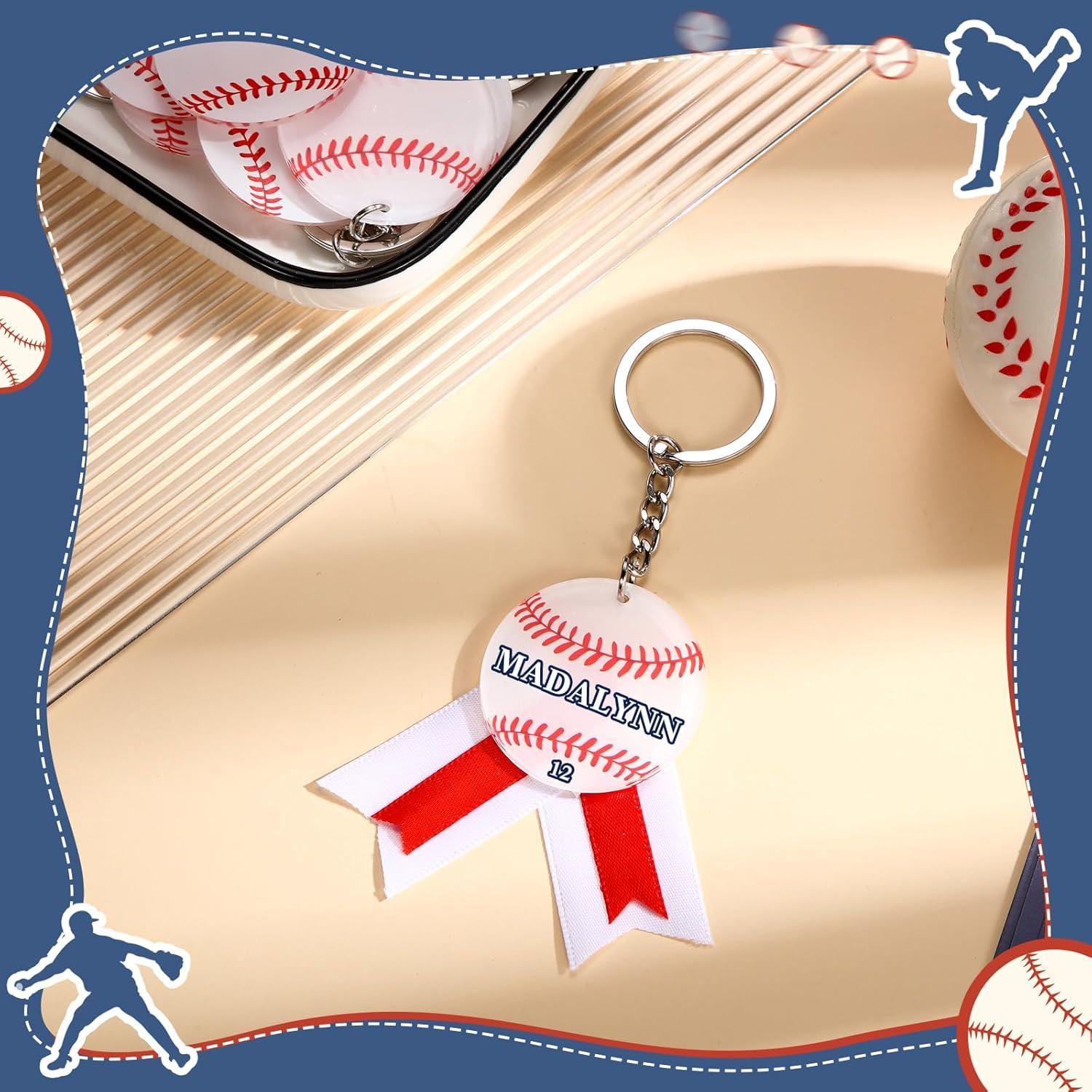 30 Llaveros Acrílicos DIY Fútbol Béisbol Huquary para Fiesta