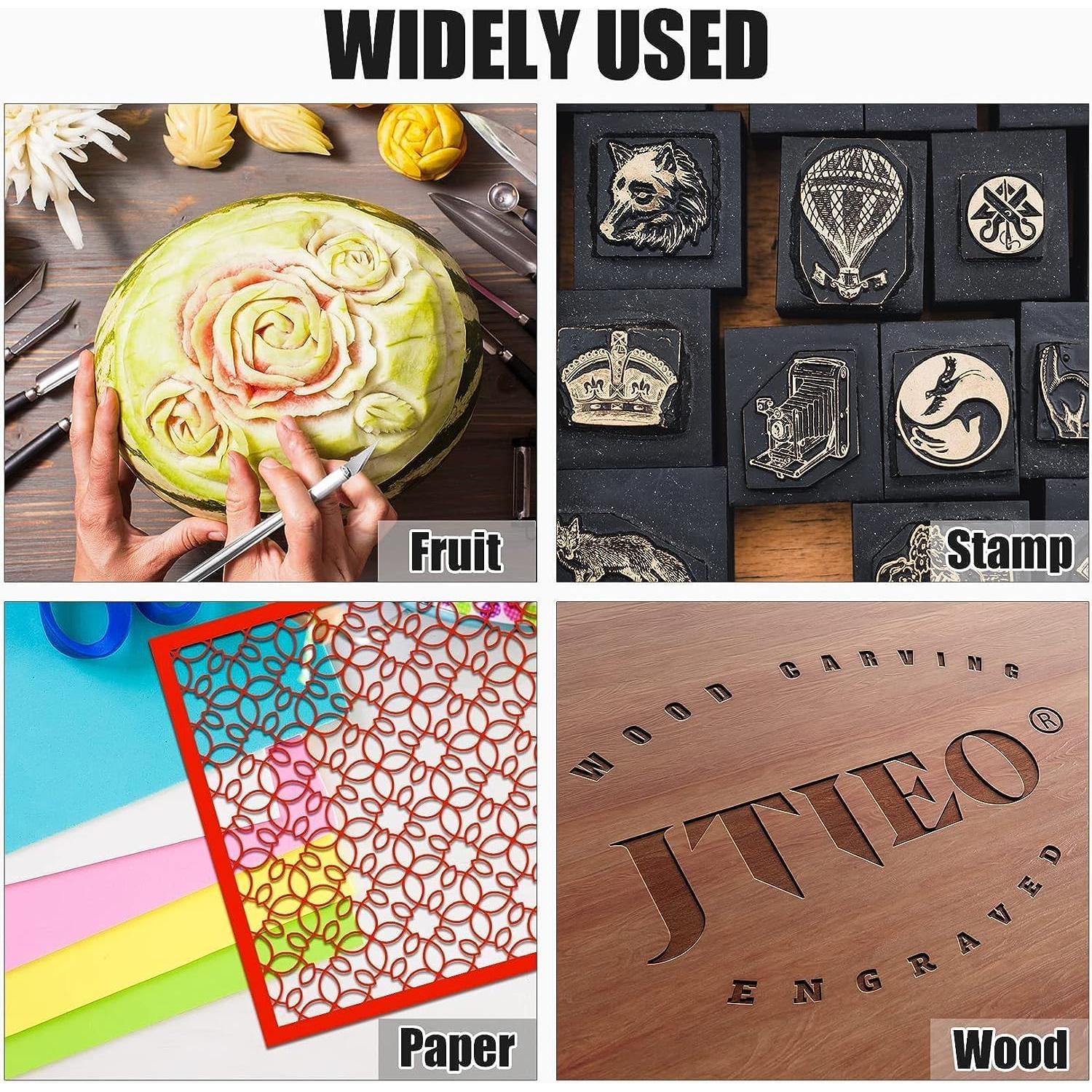 Cuchillas de Cuchillo Exacto #2 JTIEO - 60 Unidades de Acero SK5