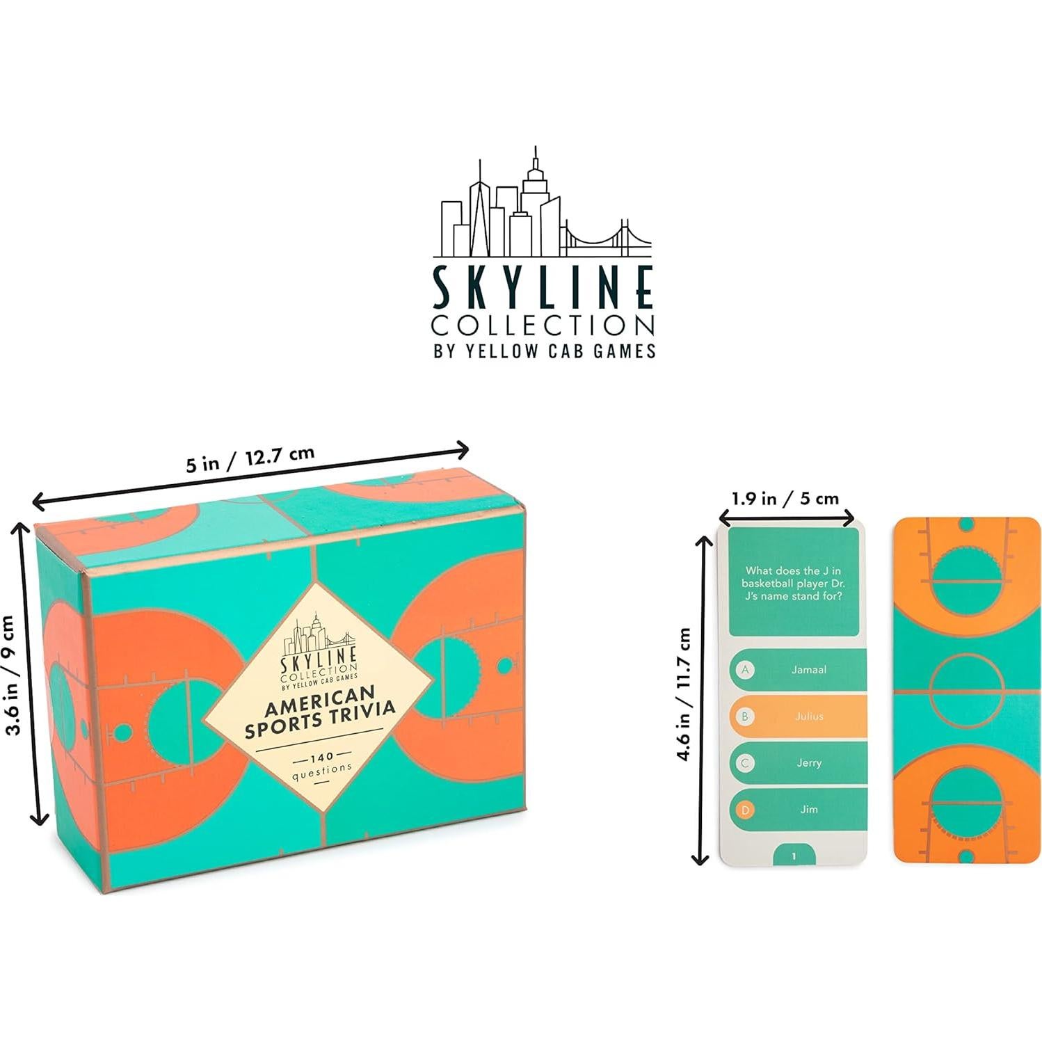 Juego de Trivia Deportes Americanos Yellow Cab - 140 Tarjetas