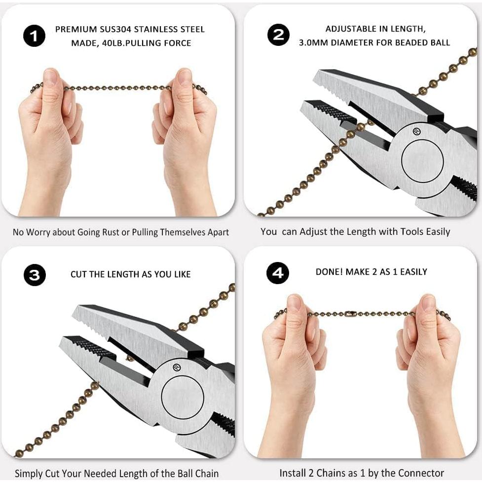 Extensiones de Cadena de Tirar para Ventilador de Techo SKYVIEW BRONCE