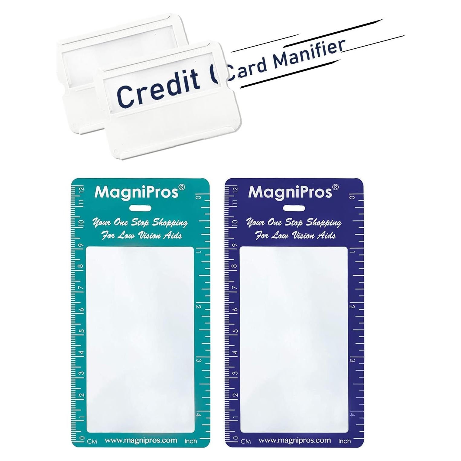 Lupa de Tarjeta 3X MagDepo con Soporte y Regla 12cm