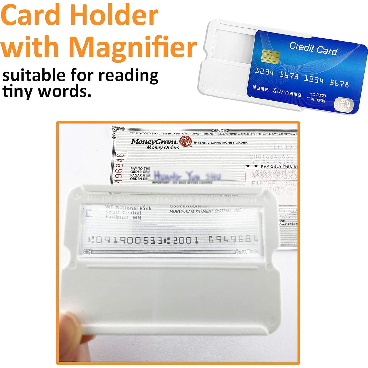 Lupa de Tarjeta 3X MagDepo con Soporte y Regla 12cm