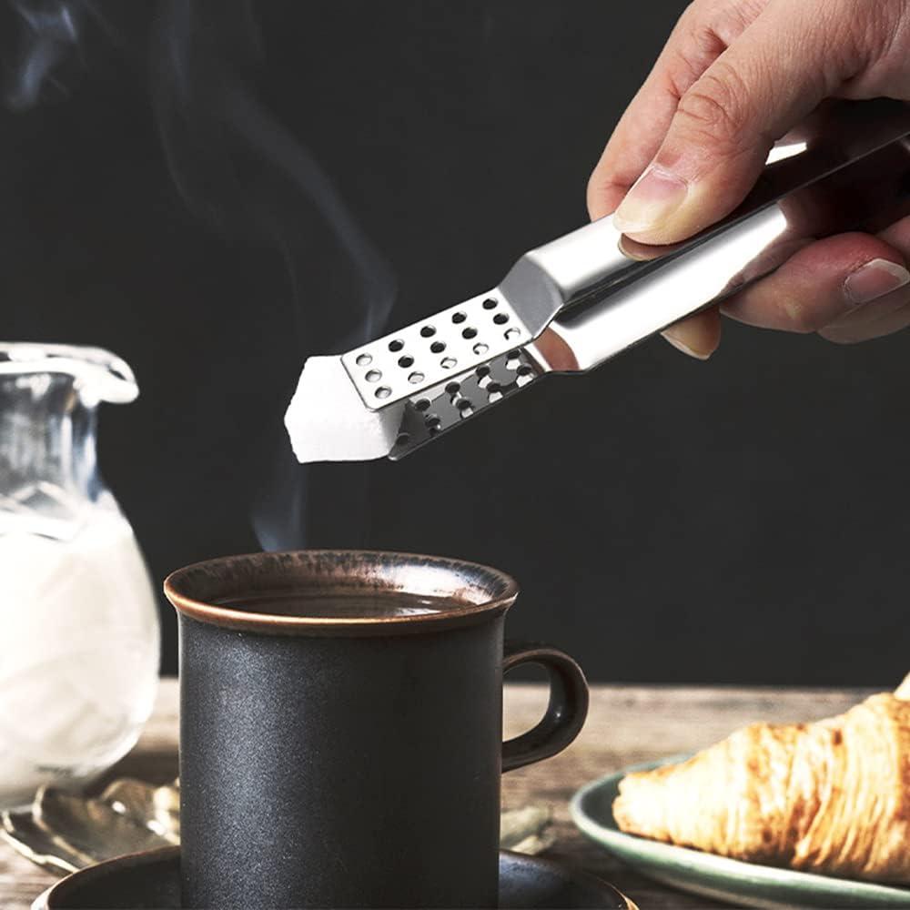 4 Pinzas para Bolsas de Té Acero Inoxidable TOPDANCHUANG 14 cm