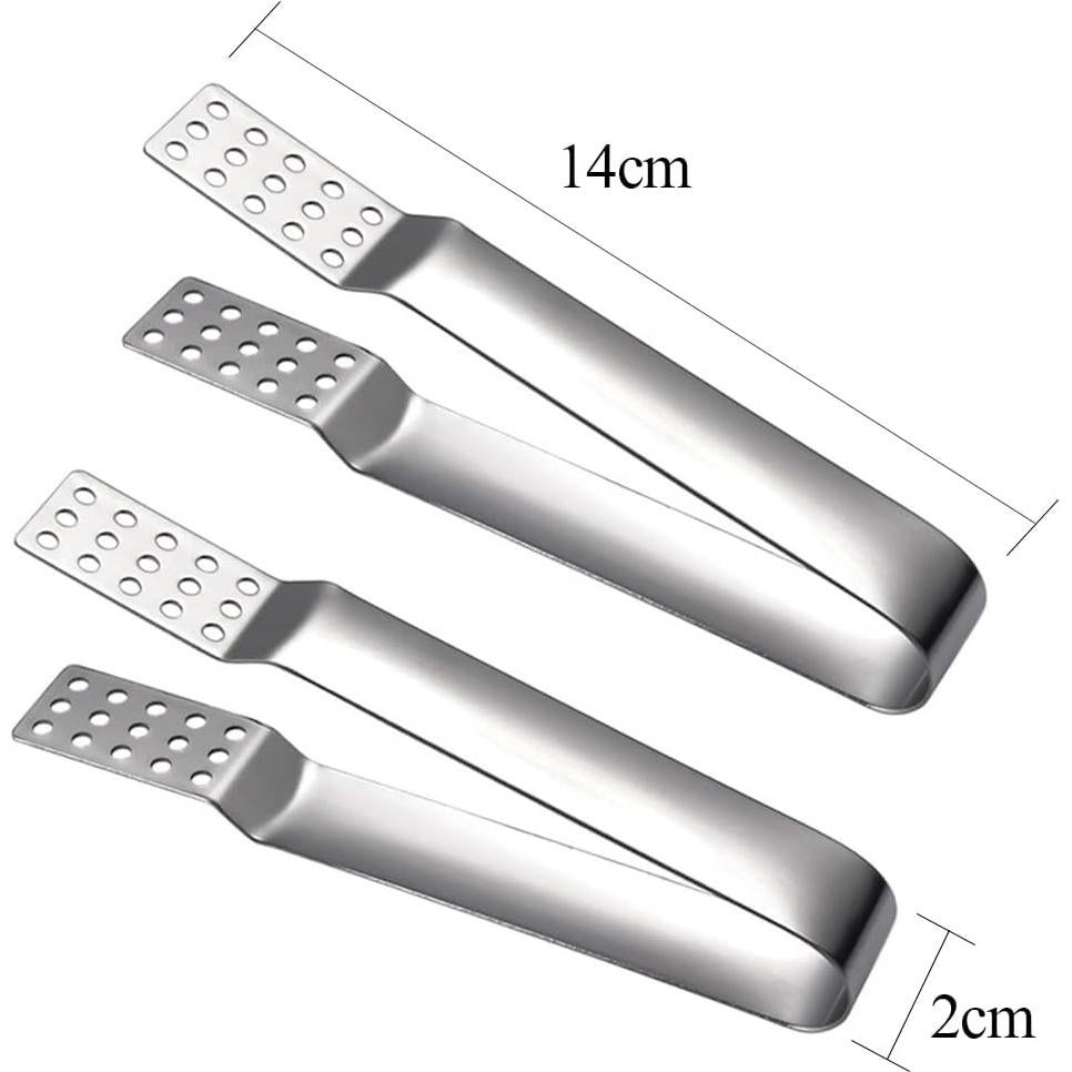 4 Pinzas para Bolsas de Té Acero Inoxidable TOPDANCHUANG 14 cm