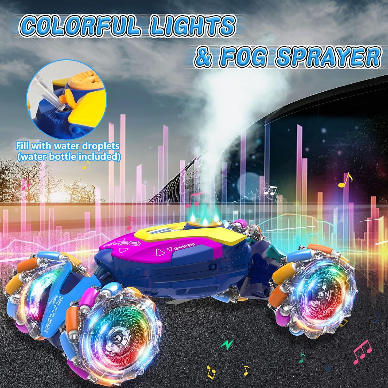 Coche Acrobático RC ZZPQ con Sensor de Gestos 360° Azul