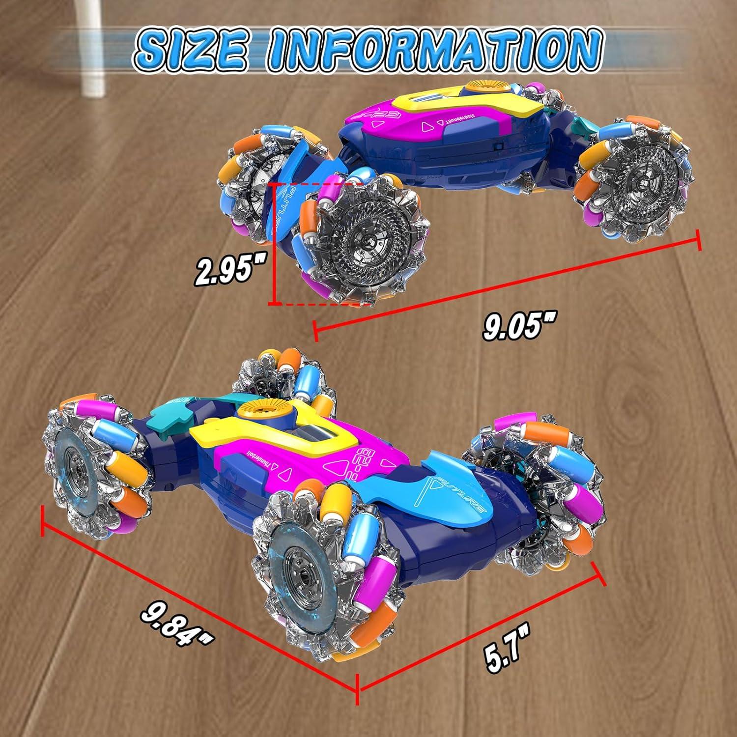 Coche Acrobático RC ZZPQ con Sensor de Gestos 360° Azul