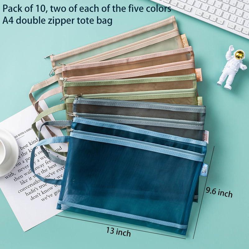 Paquete de 10 Bolsas de Almacenamiento Nylon ZZFENGKR A4
