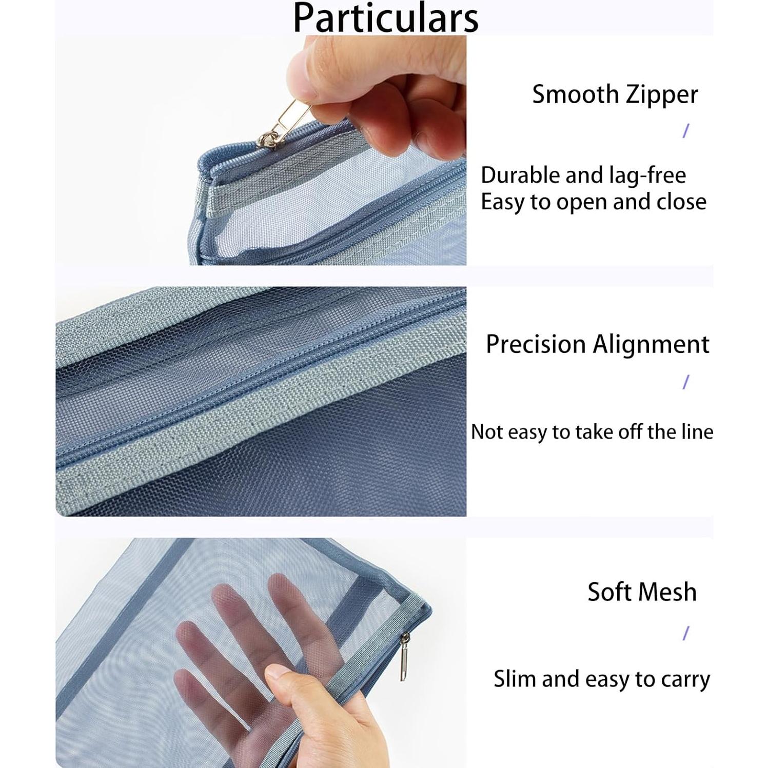 Paquete de 10 Bolsas de Almacenamiento Nylon ZZFENGKR A4