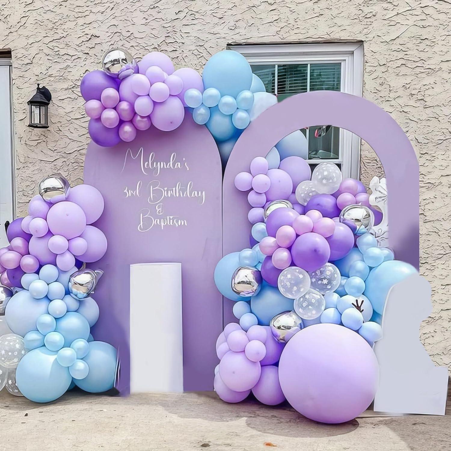 Globos de Fiesta Congelada Paready - 12 Piezas, Azul y Rosa