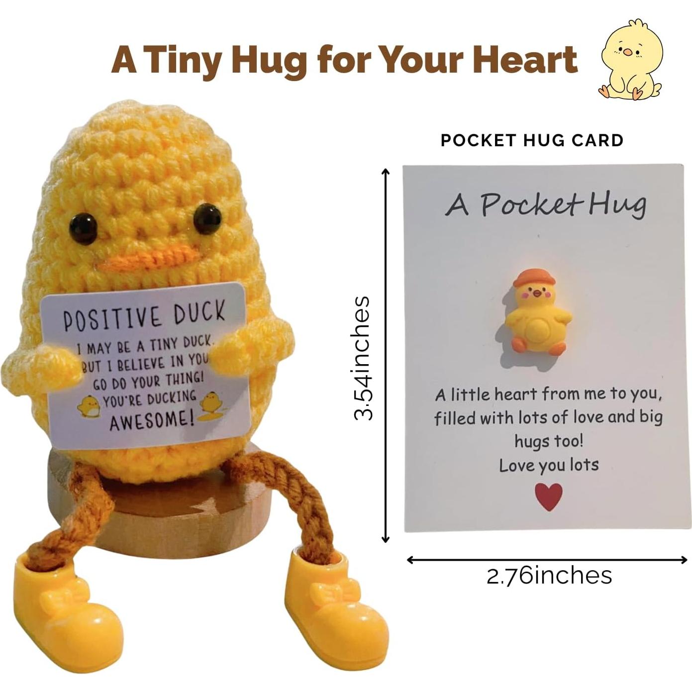 Juego de Regalo de Crochet Pato y Abeja - Apoyo Emocional