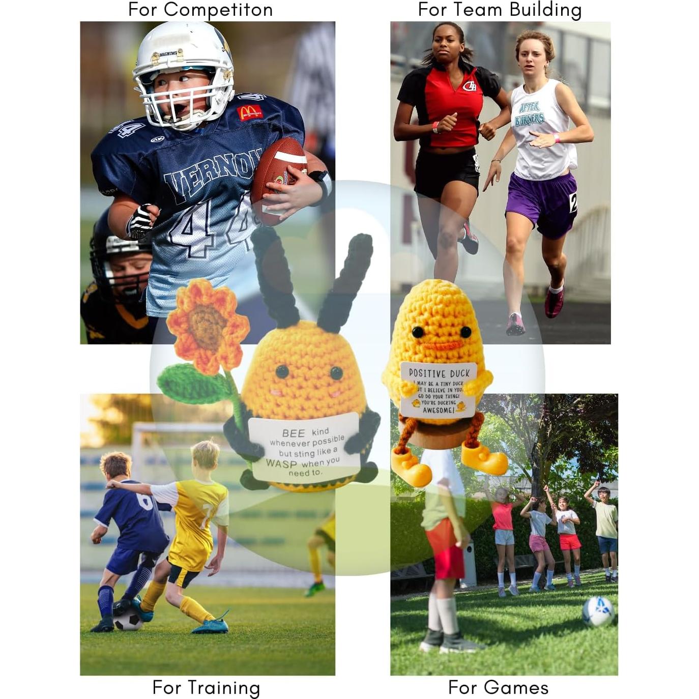 Juego de Regalo de Crochet Pato y Abeja - Apoyo Emocional