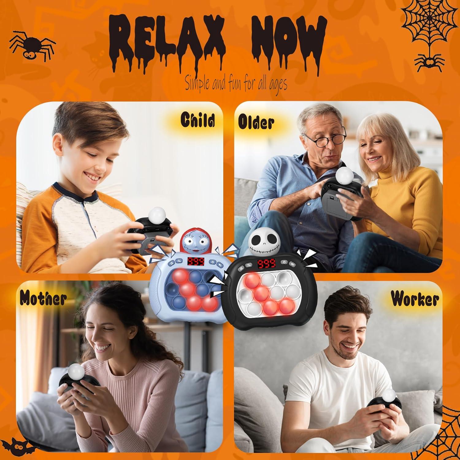 Juego de Empujar Fidget Halloween 2 Piezas QBvuj Juguetes Sensoriales