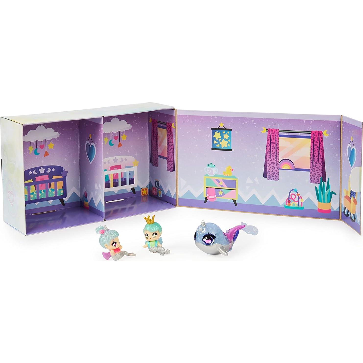 Hatchimals Pixies Gemelos Shimmer Babies con Planeador y Accesorios
