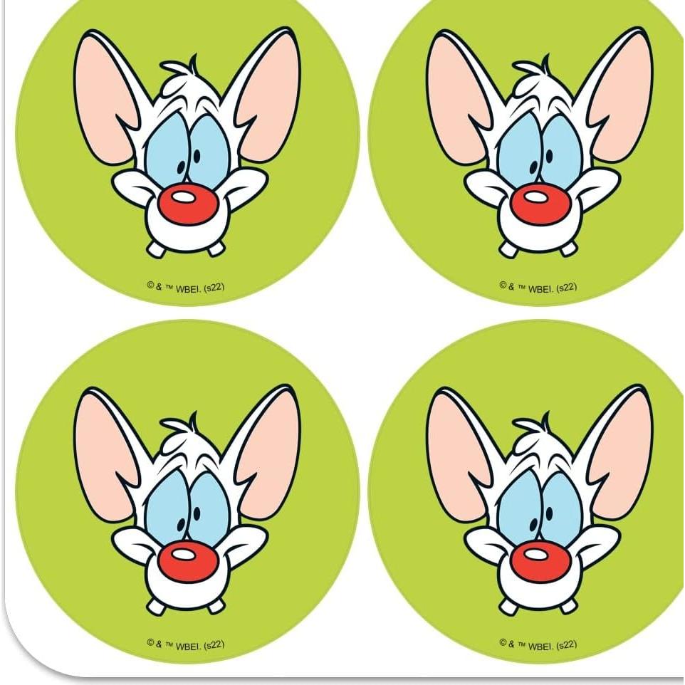 Planificador de Stickers Pinky y Cerebro - 18 Pegatinas 5.08 cm