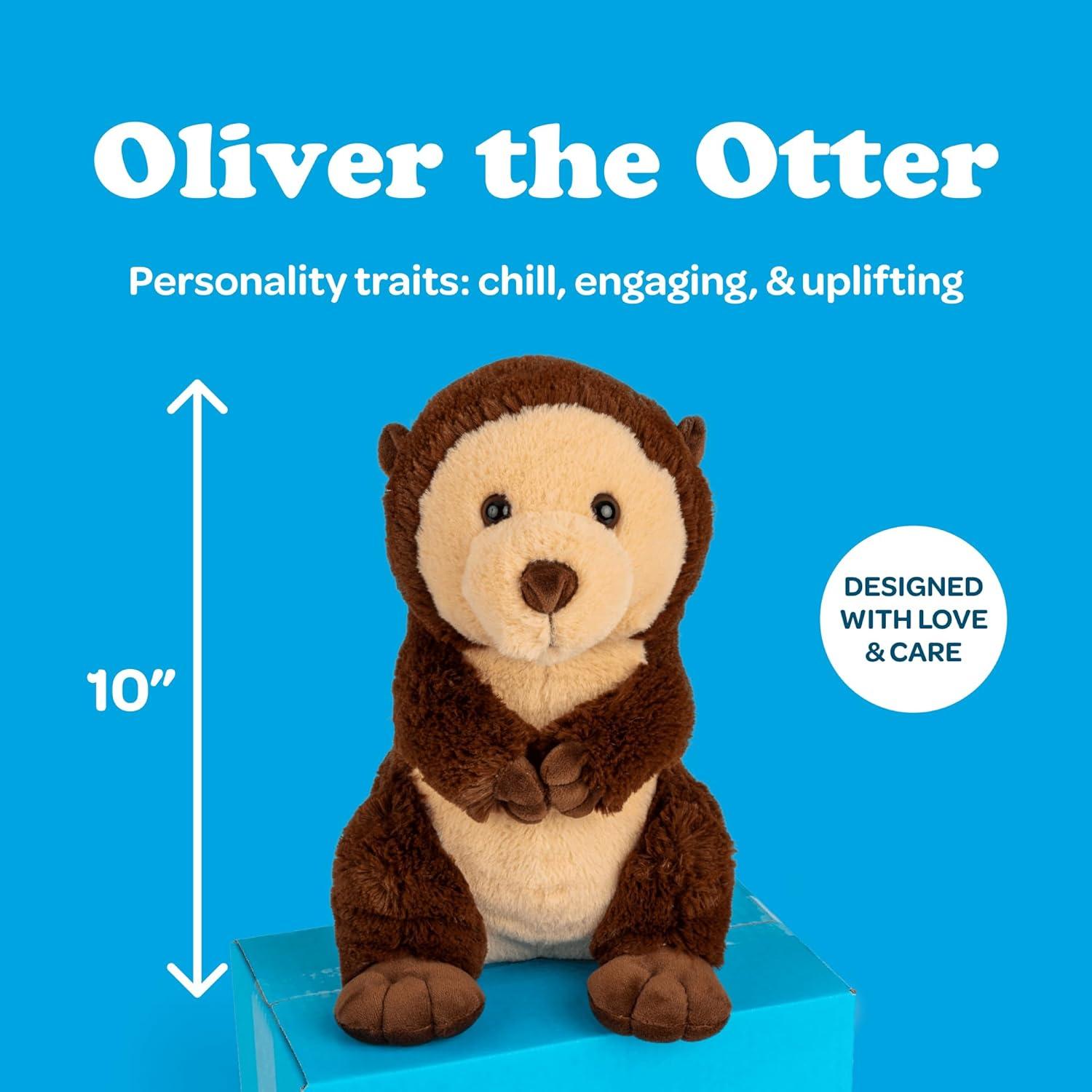 Paquete de Peluche Oliver La Nutria con Tarjeta Cumpleaños