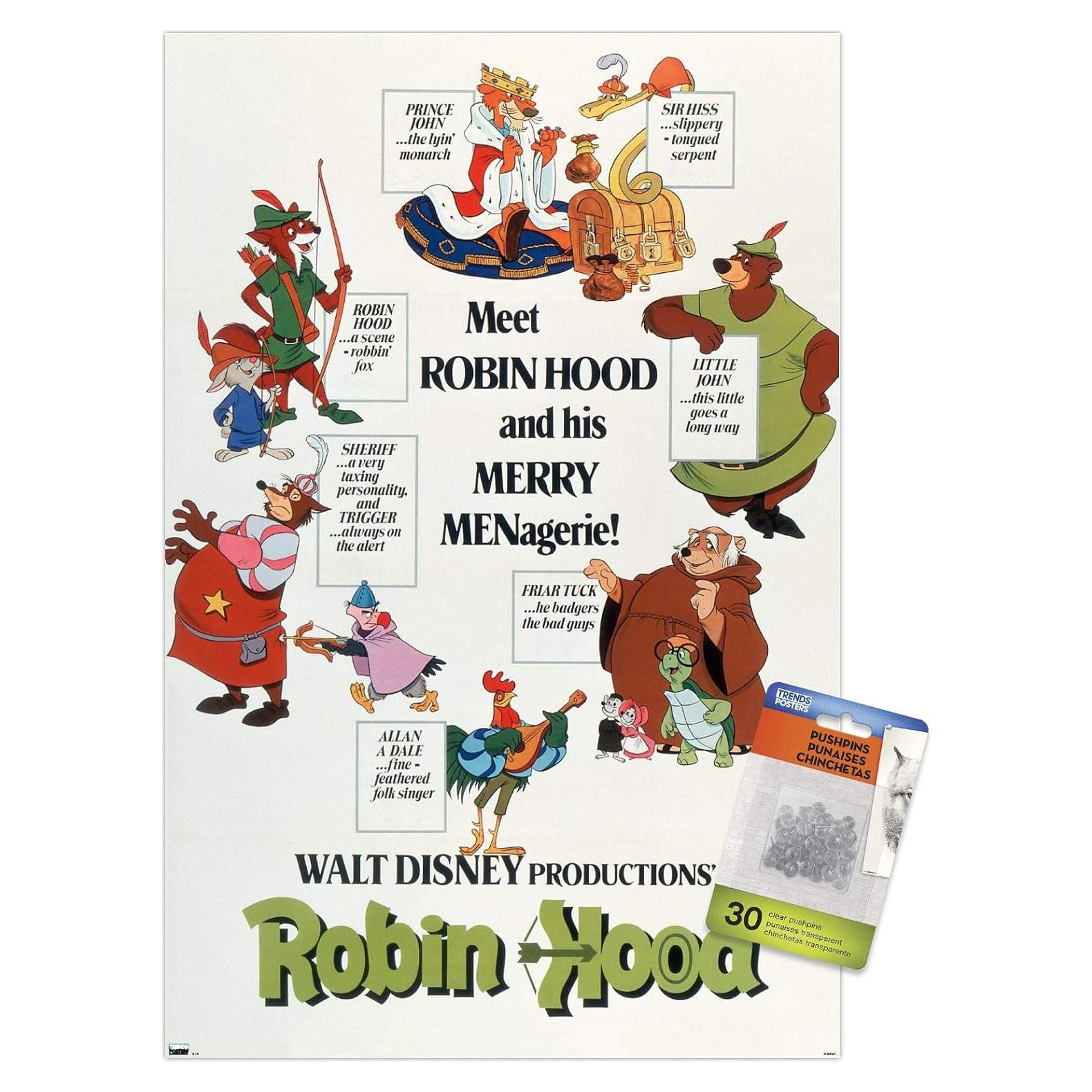 Póster de pared Disney Robin Hood Trends International 37.4x56.7cm