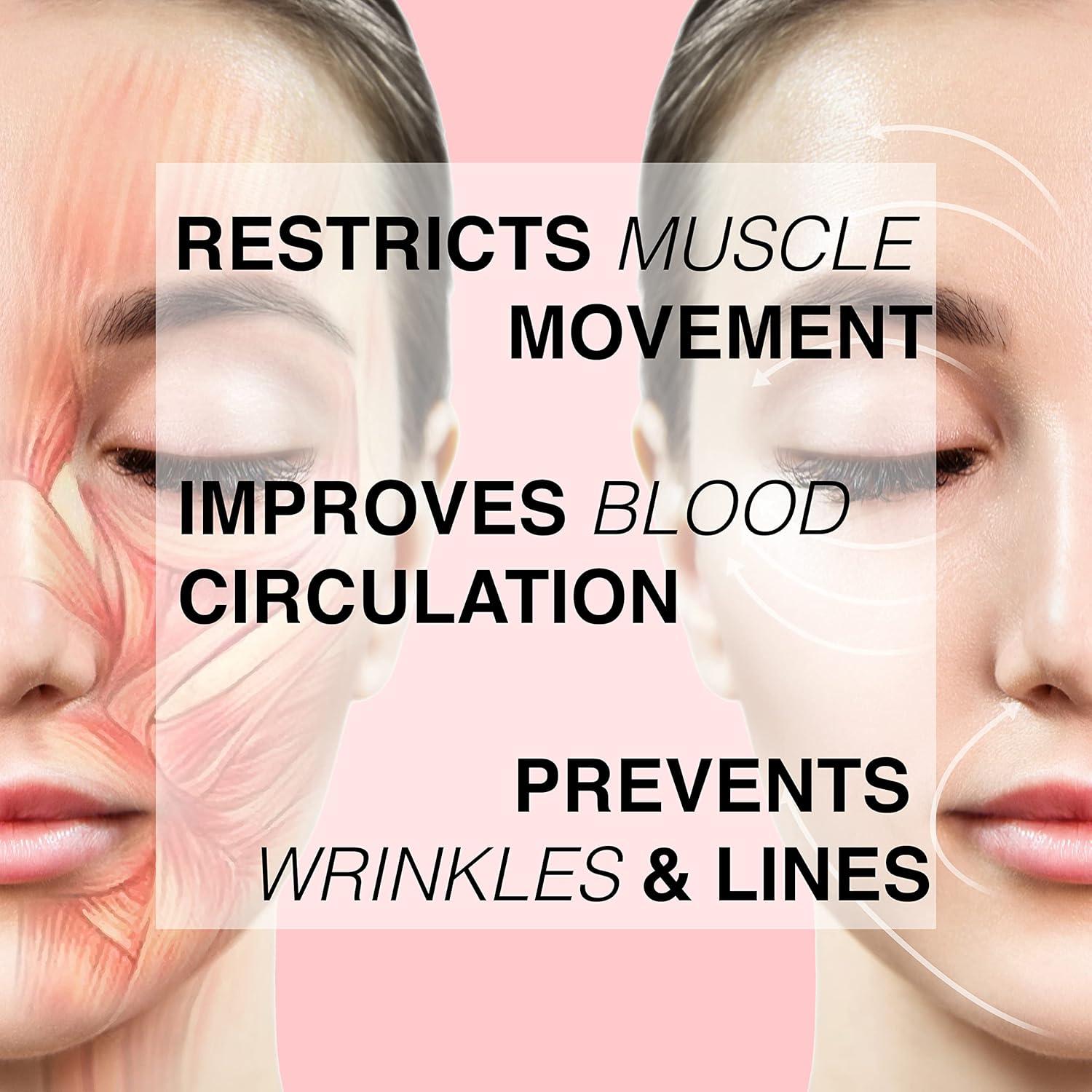 Cinta de Kinesiología Facial Beige - Levantamiento Antienvejecimiento