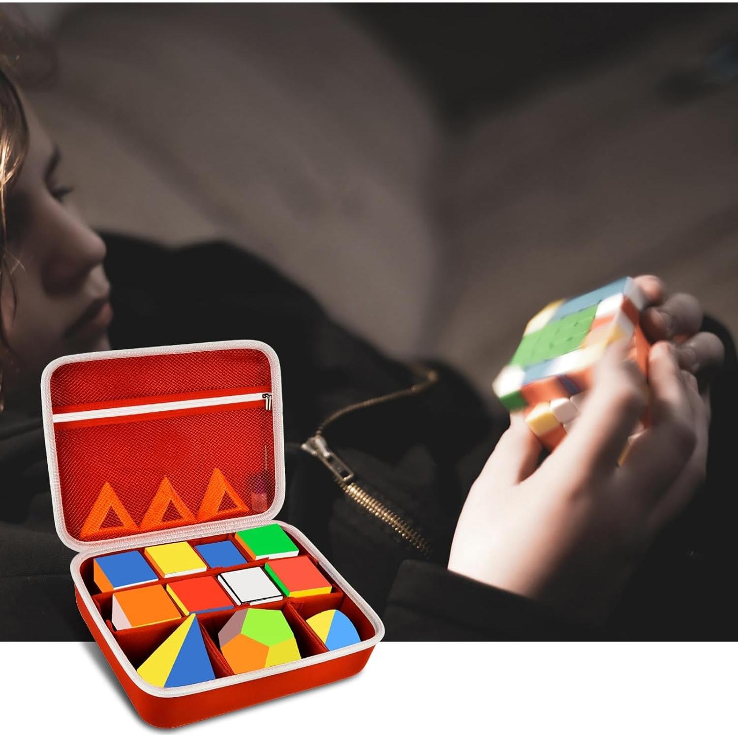 Funda de Almacenamiento para Speed Cube Grapsa Rojo 28.3x22.5cm