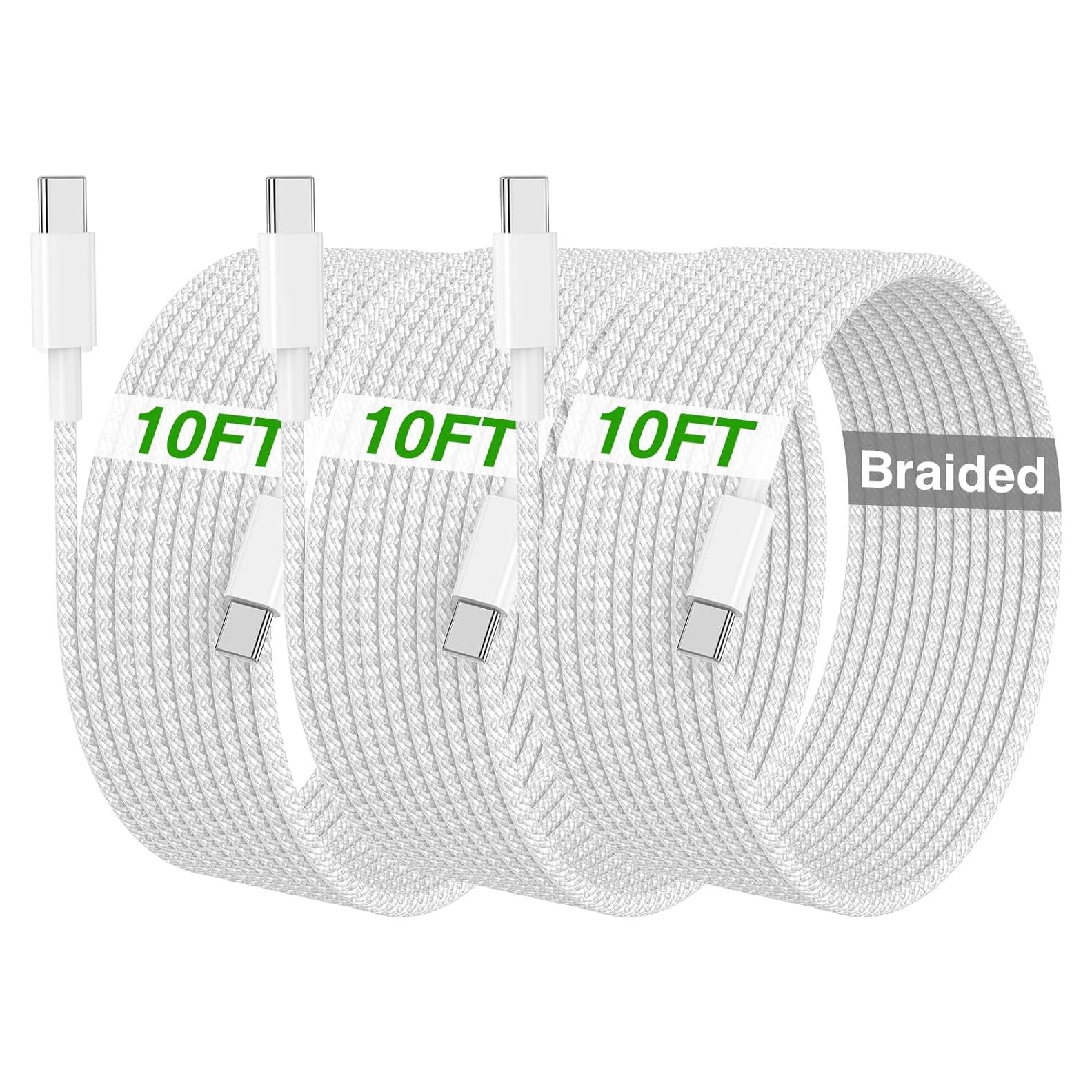 Cable USB C a C 10 pies Cabepow Carga Rápida 60W