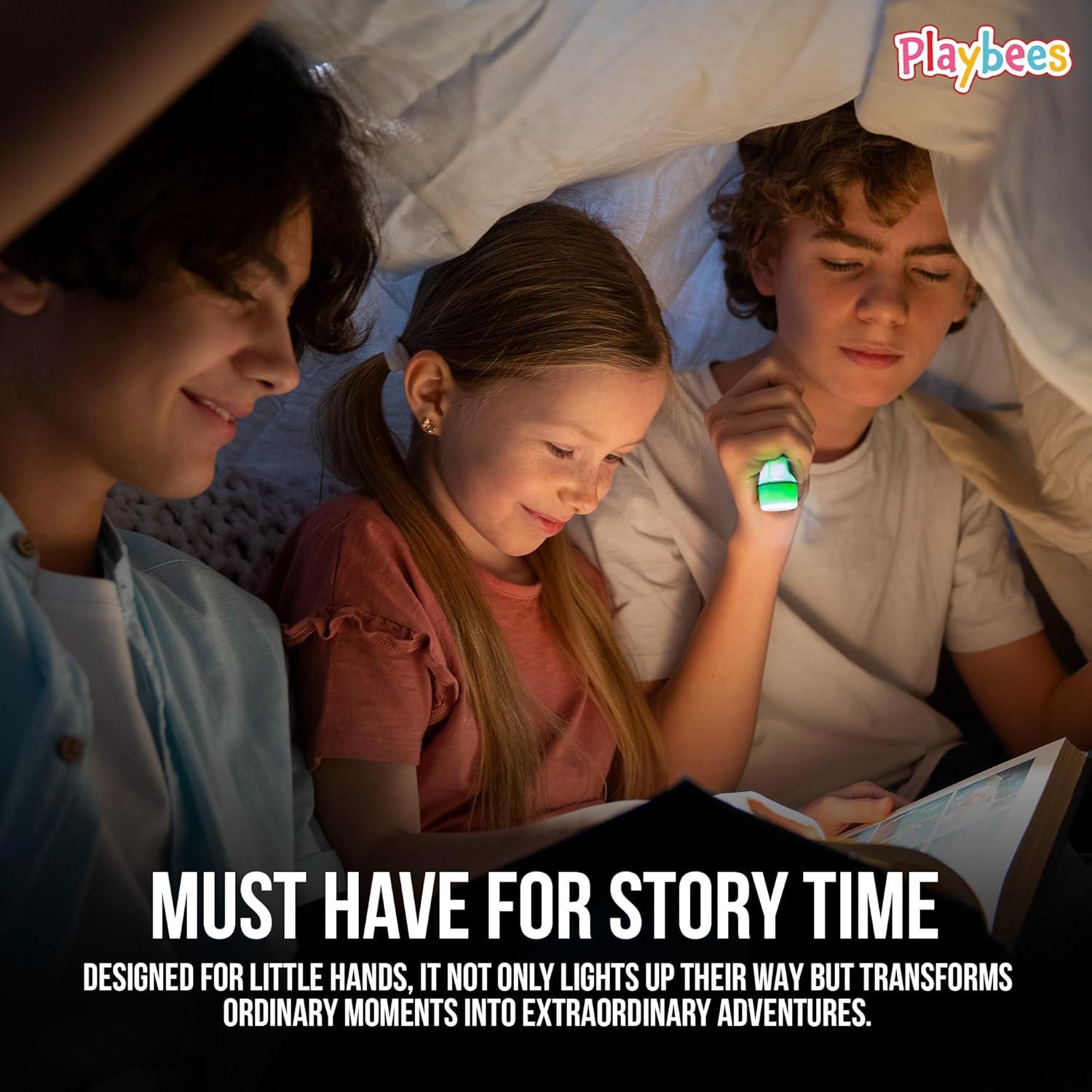 Paquete de 24 Mini Linternas LED Playbees Llavero Colores