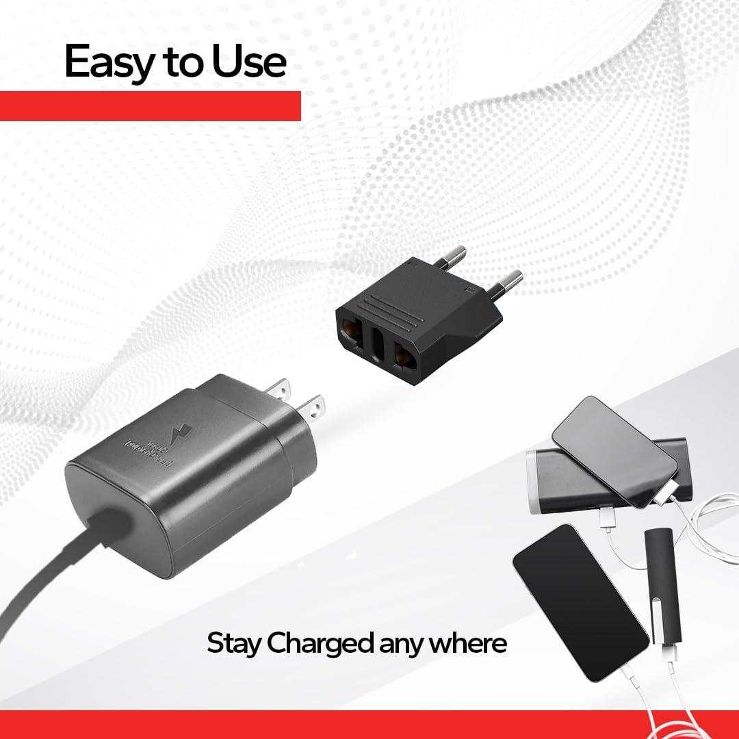 Adaptador de Enchufe de Viaje Tipo C TSIM - Paquete de 4