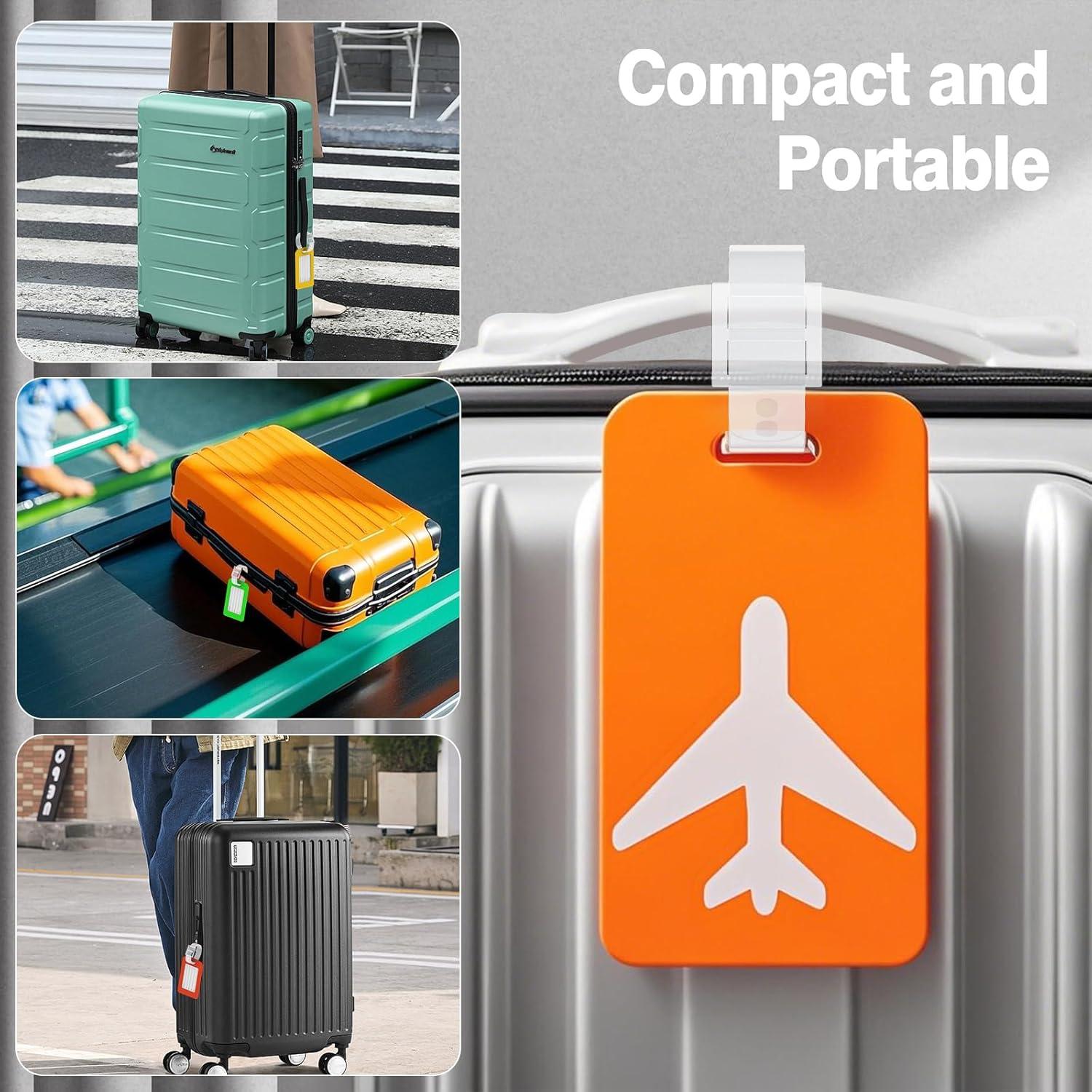 Etiquetas de Equipaje de Silicona Maromalife 2 Piezas Amarillo