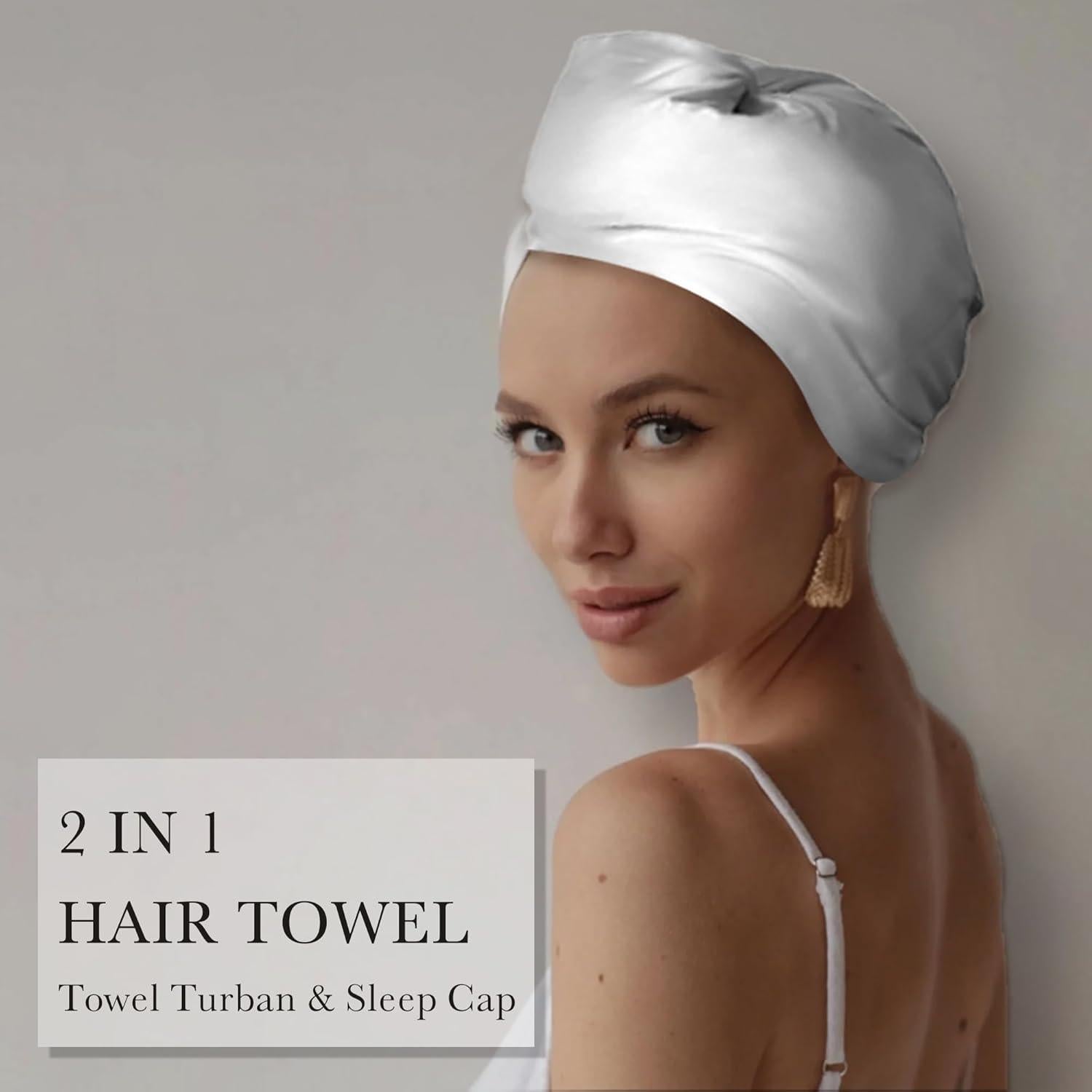 Toalla de Microfibra Satinada Chloven para Cabello - Secado Rápido