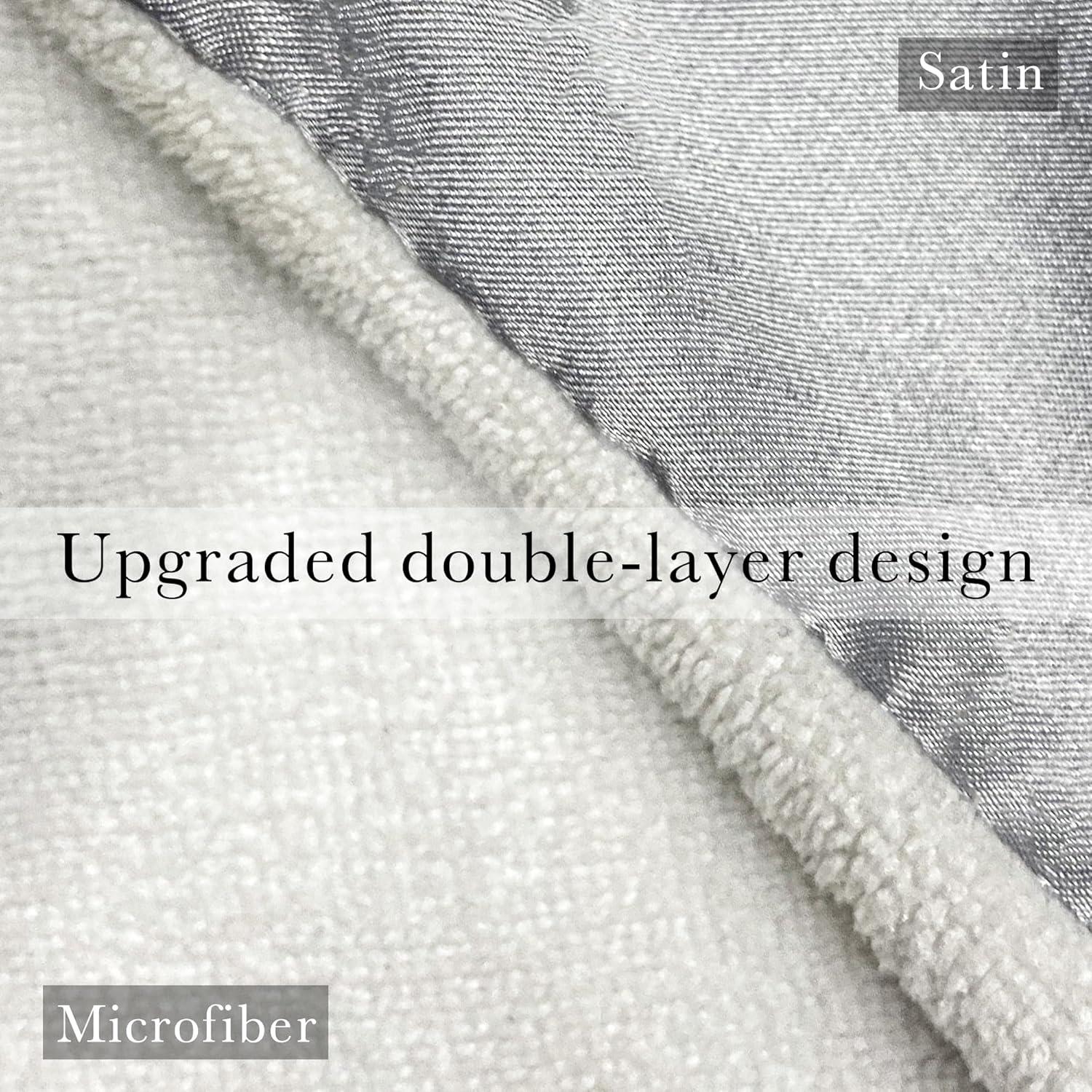 Toalla de Microfibra Satinada Chloven para Cabello - Secado Rápido