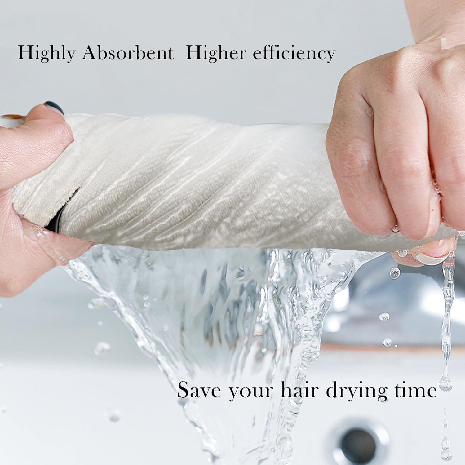 Toalla de Microfibra Satinada Chloven para Cabello - Secado Rápido