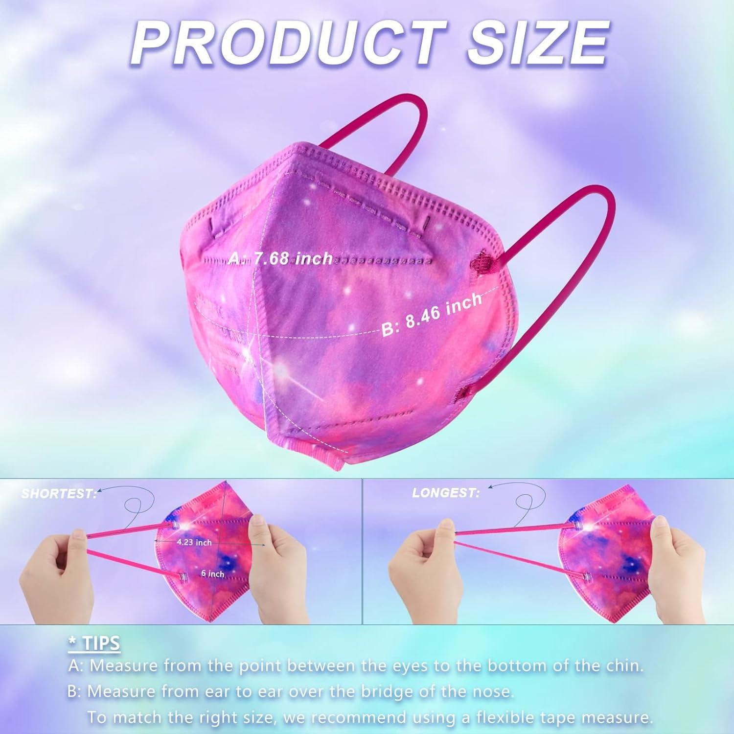 Mascarillas KN95 Rasav 5 Capas Multicolor Paquete de 30