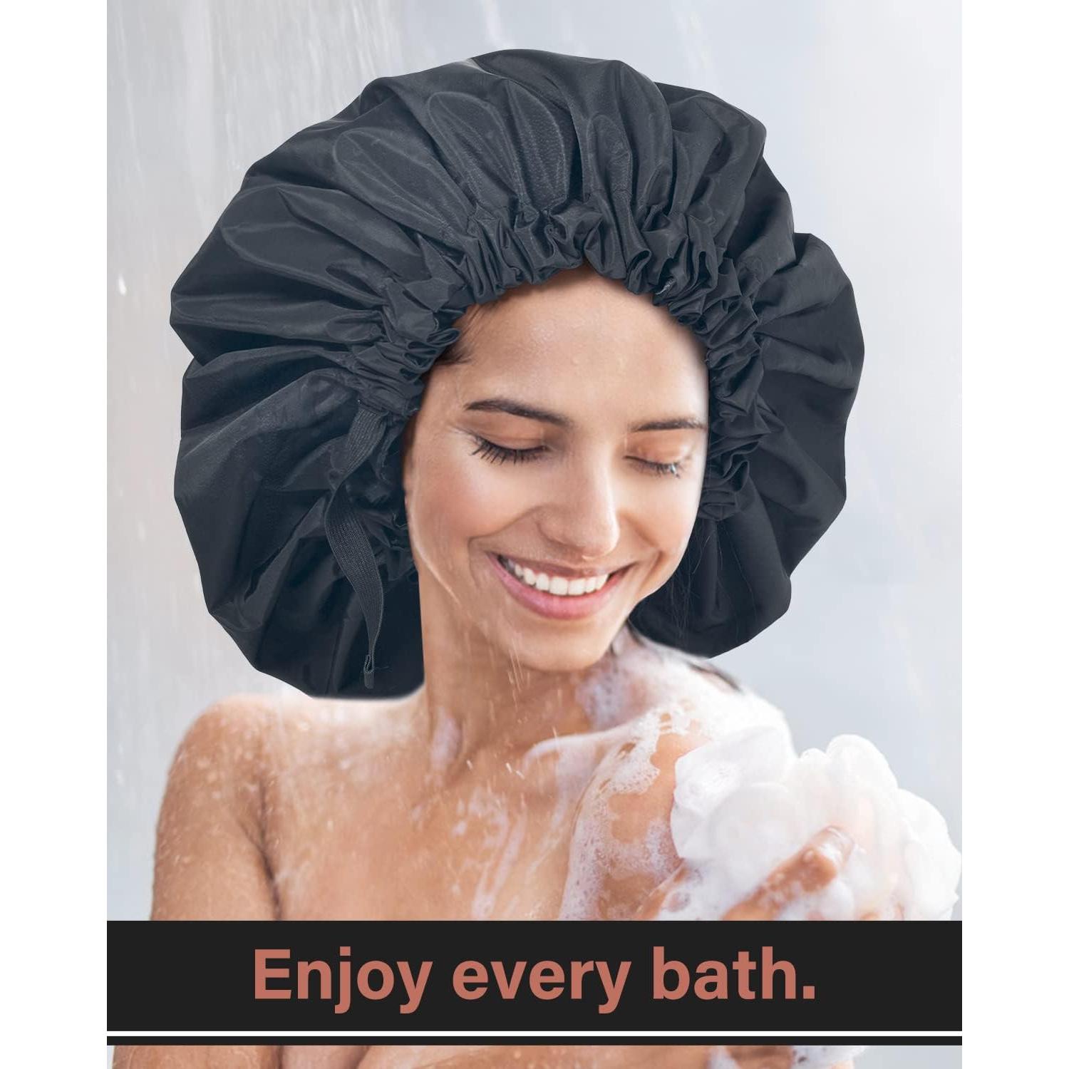 Gorro de Ducha Aquior Extra Grande Ajustable para Mujeres