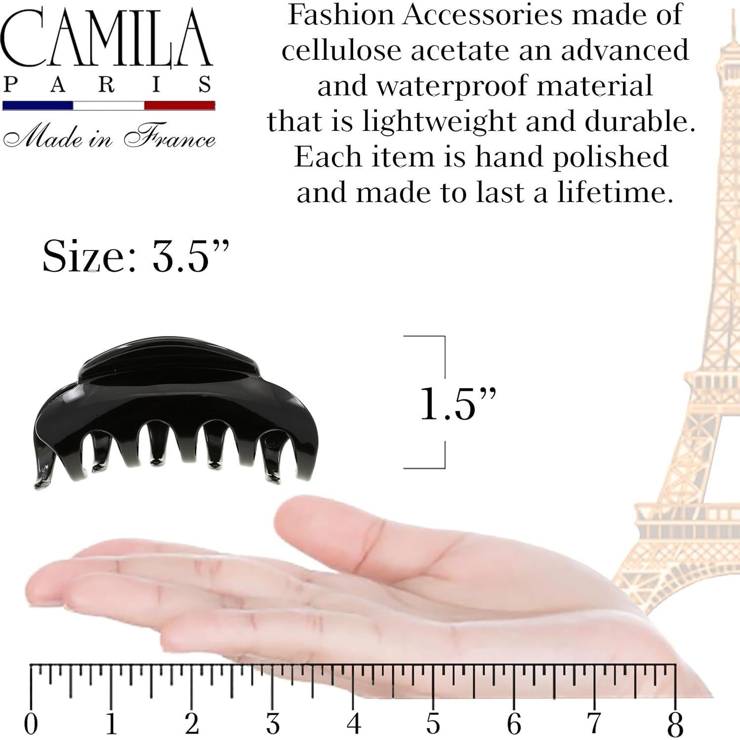 Clip de Pelo Grande Camila Paris CP2385 Negro 8.9 cm