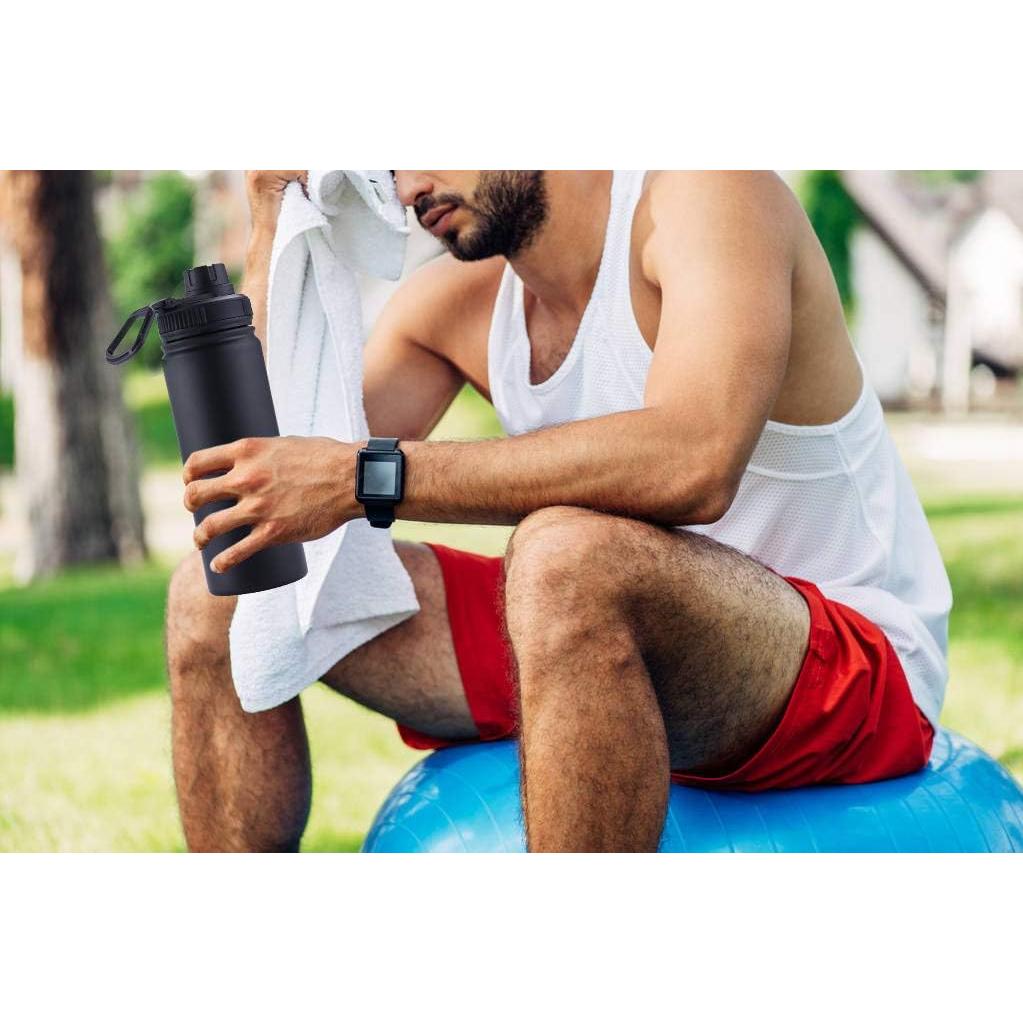 Botella de Infusor de Té Sivaphe 500 ml Acero Inoxidable Negro