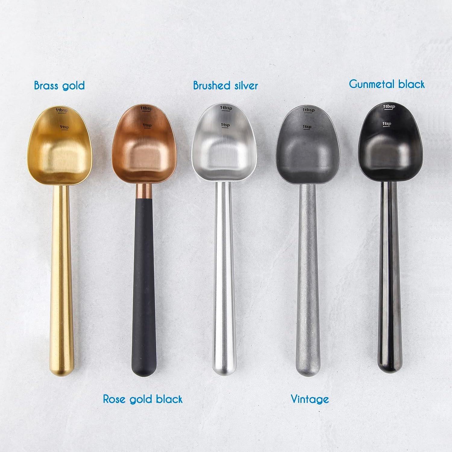 Cuchara Medidora de Café Easyworkz Oro Inoxidable 7g