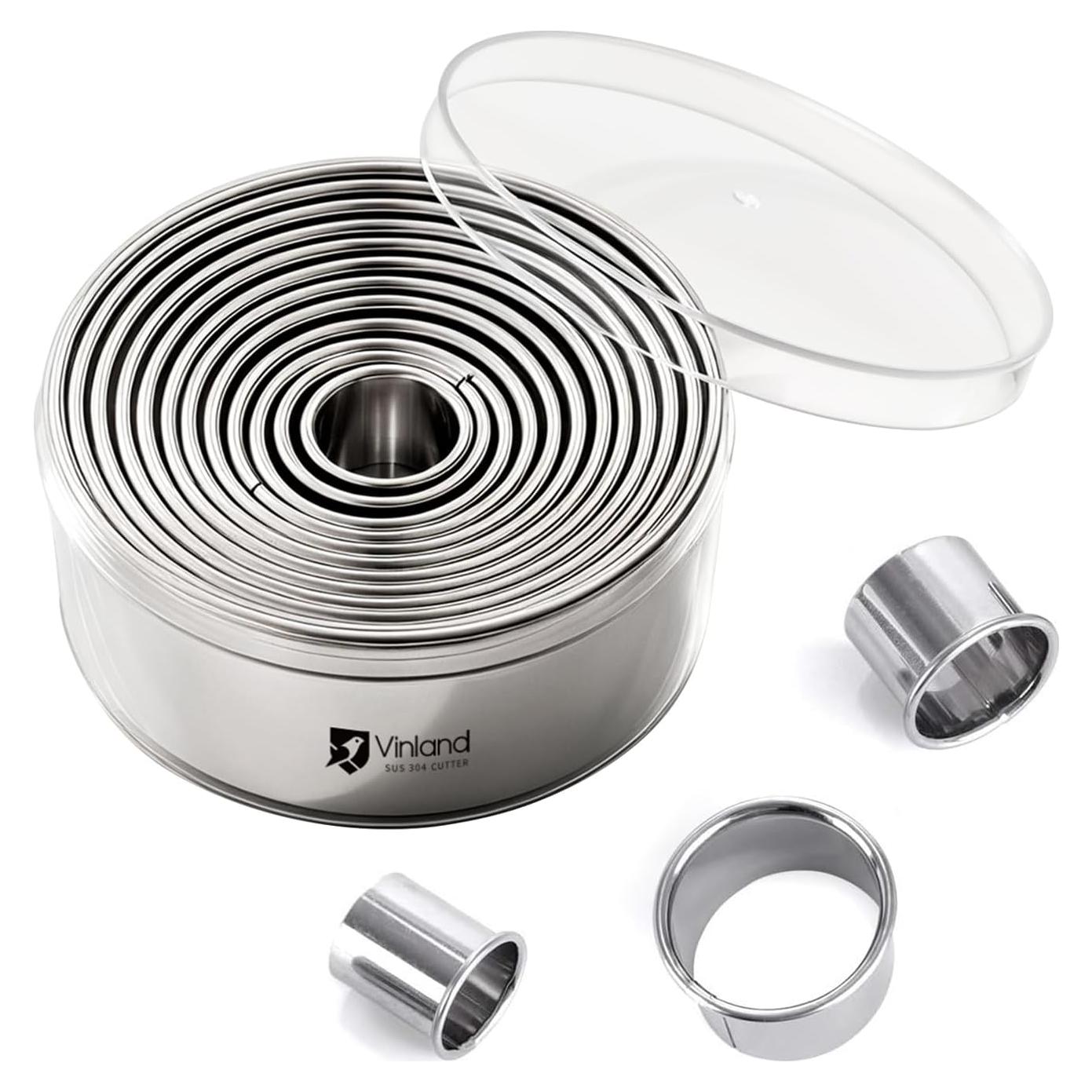Juego de Cortadores de Galletas Vinland 12 Piezas Acero Inoxidable