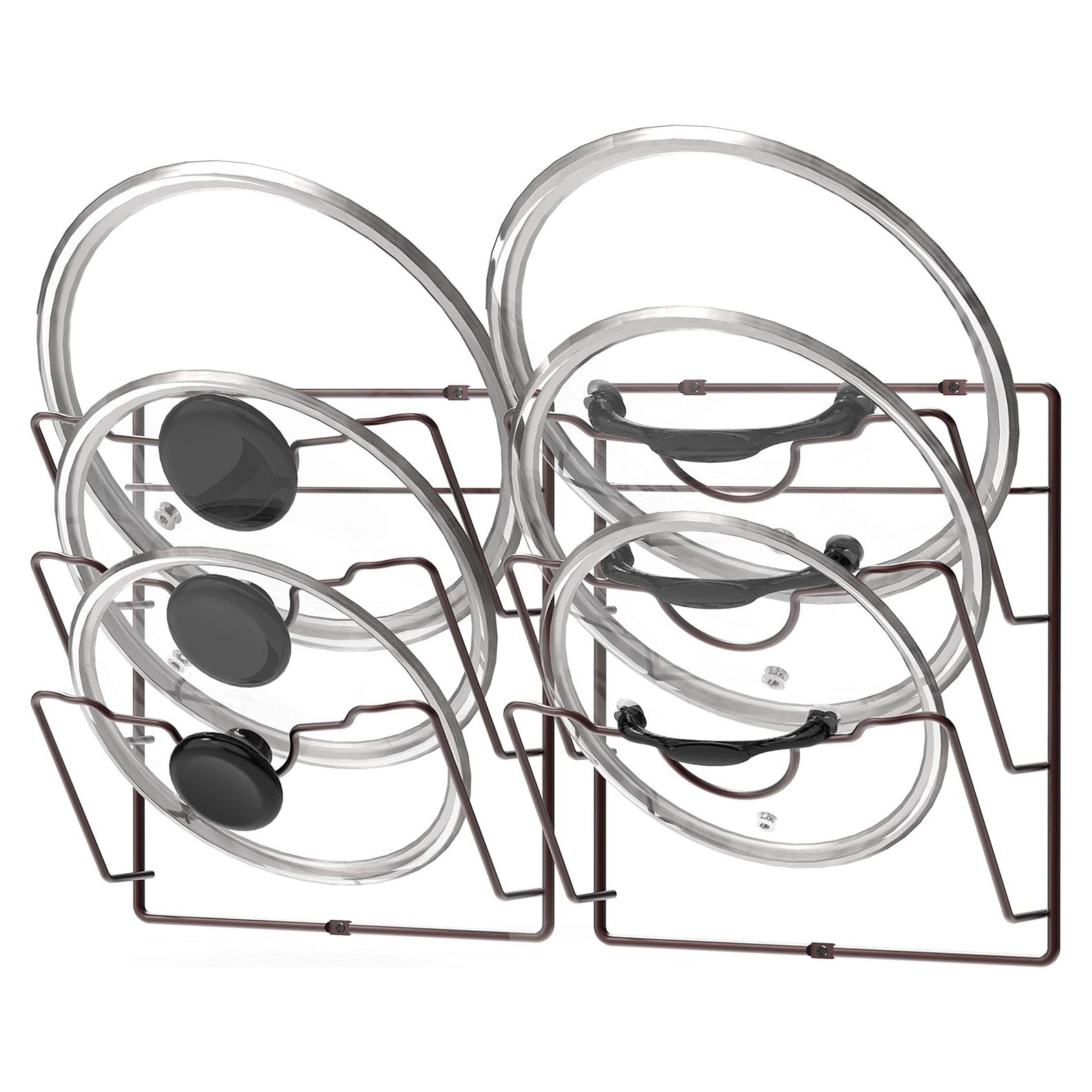 Organizador de tapas de ollas Simple Houseware bronce 2 paquetes