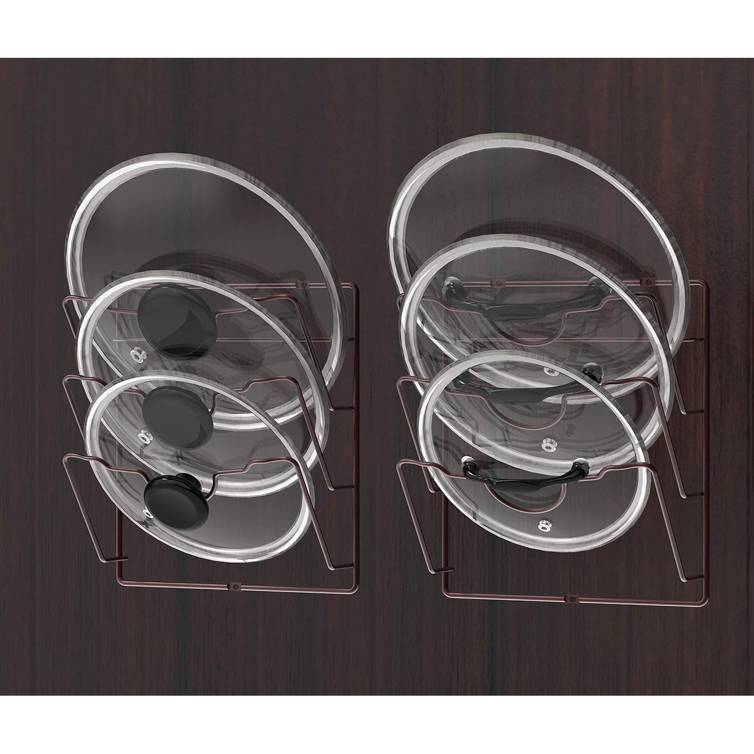 Organizador de tapas de ollas Simple Houseware bronce 2 paquetes