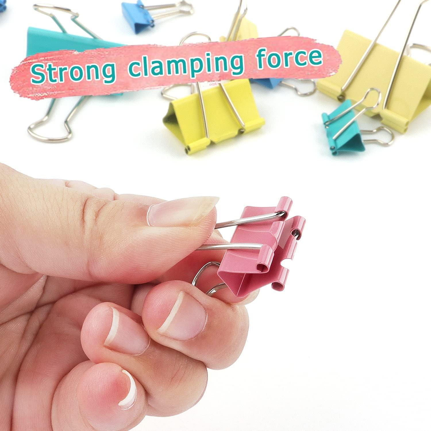 Clip de Encuadernación ZZTX Multicolor 40 Piezas 1.9 cm