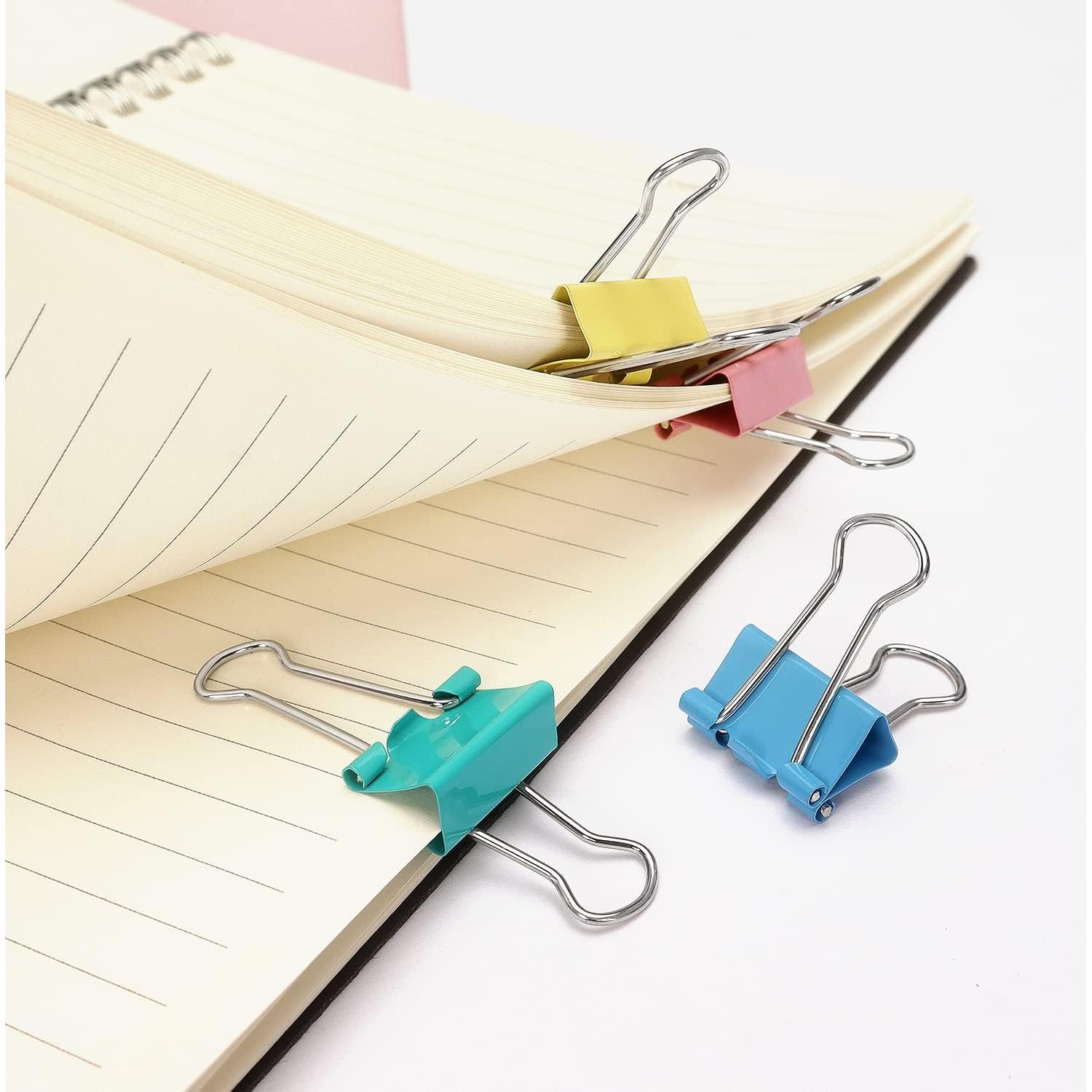 Clip de Encuadernación ZZTX Multicolor 40 Piezas 1.9 cm