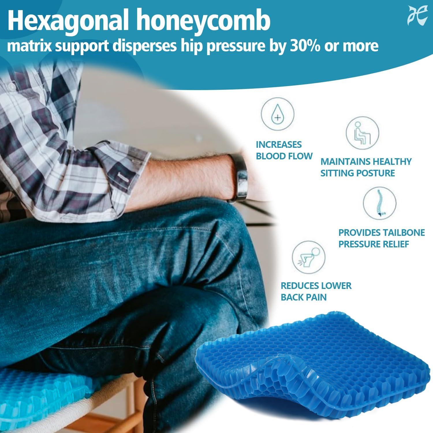 Cojín de Gel para Asiento JAEMEYEM GSC 4.57 cm Antideslizante