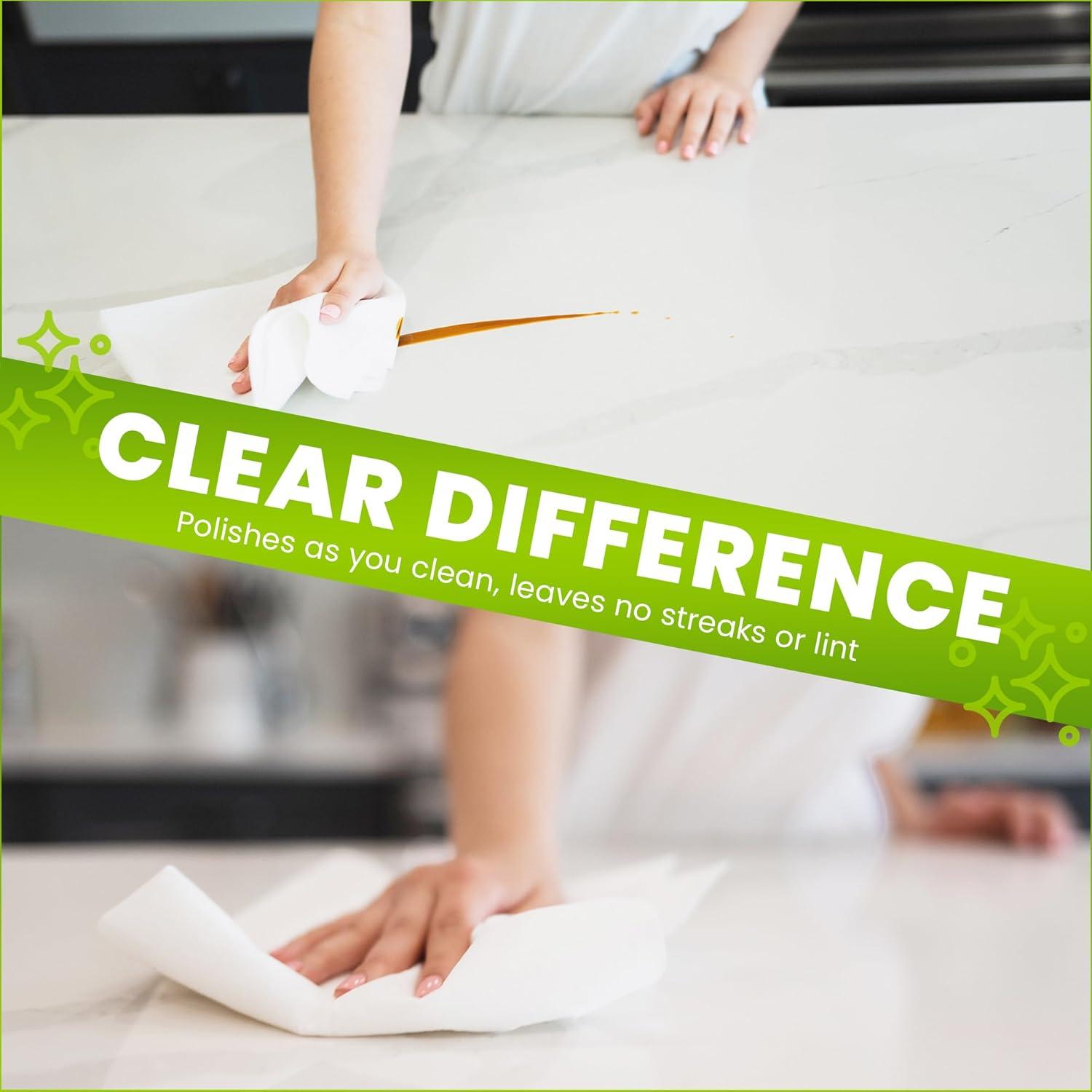 Paño de limpieza reutilizable El Paño Verde Blanco 40x40 cm