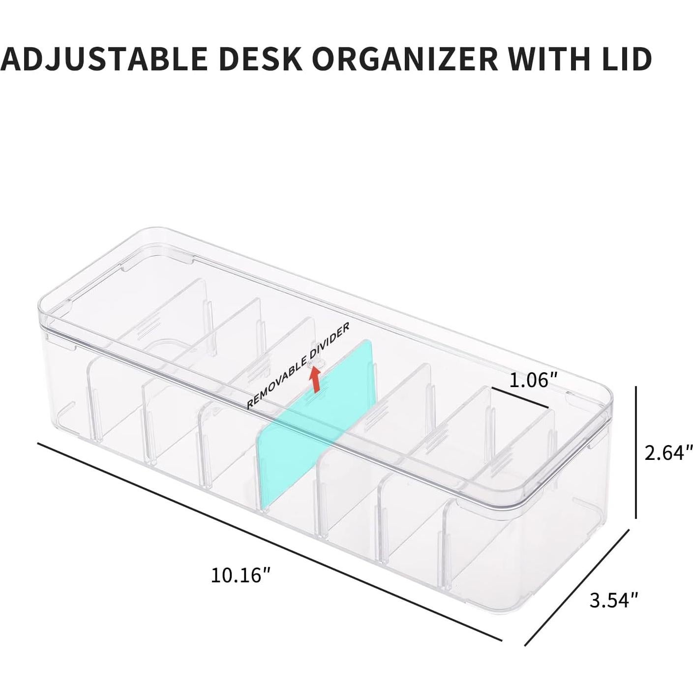 Caja Organizadora de Cables Yesesion 10L Transparente Ajustable