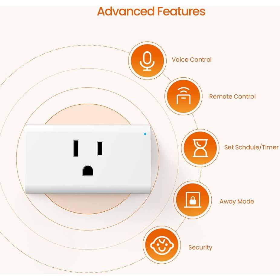 Enchufe Inteligente WiFi Tenda SP9 (2 Paquete) con Monitoreo de Energía