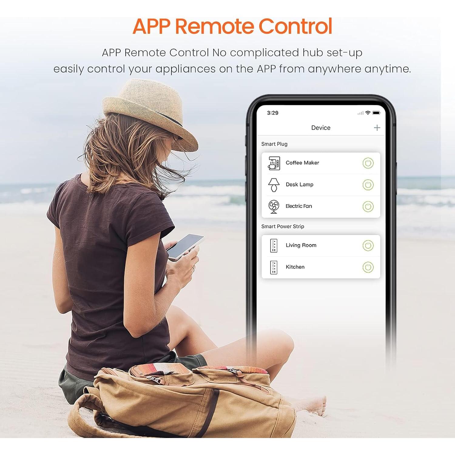 Enchufe Inteligente WiFi Tenda SP9 (2 Paquete) con Monitoreo de Energía