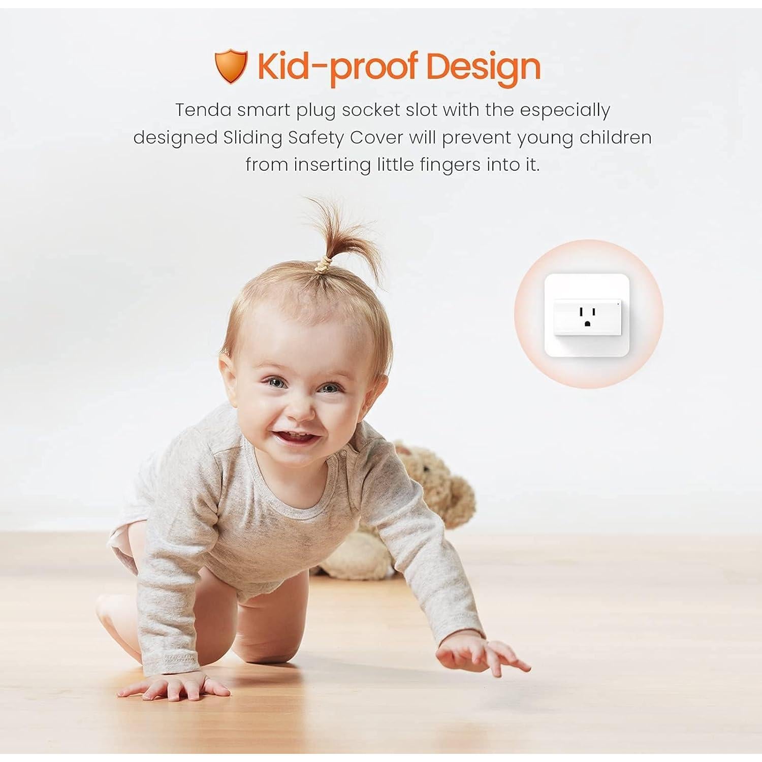 Enchufe Inteligente WiFi Tenda SP9 (2 Paquete) con Monitoreo de Energía