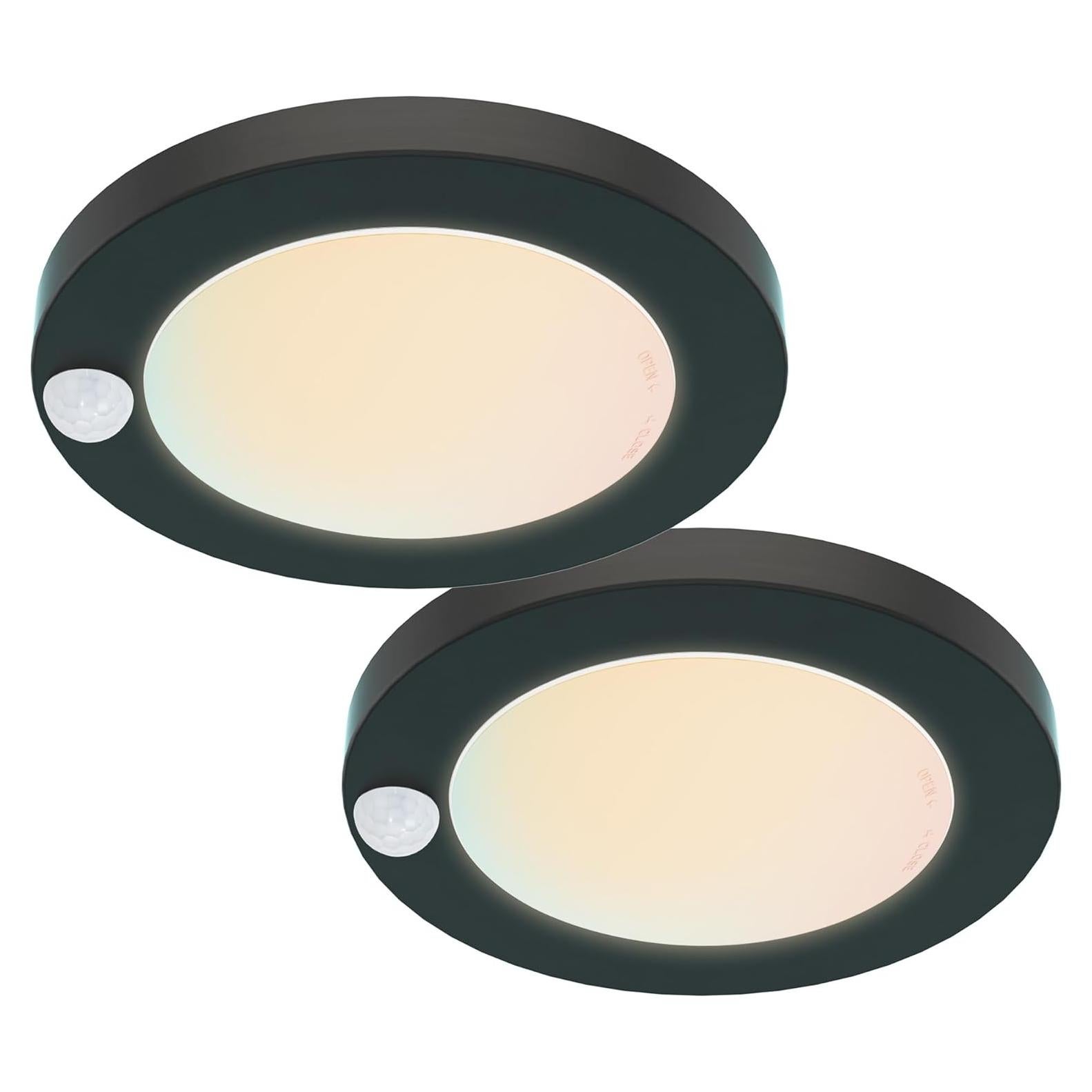 Luz de Closet ZAGO 6" Cableada con Sensor PIR 120V - 2 Paquetes