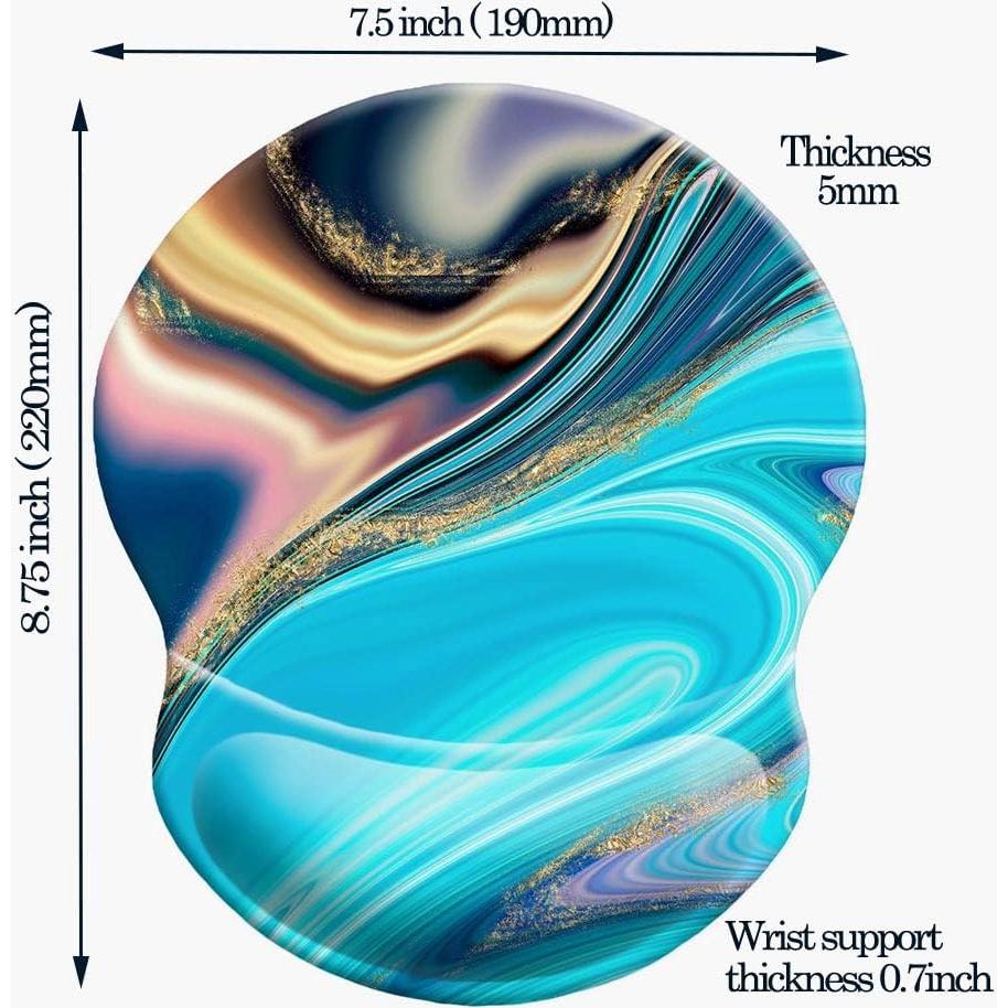 Alfombrilla de Ratón Knocent con Soporte para Muñeca 22x19cm